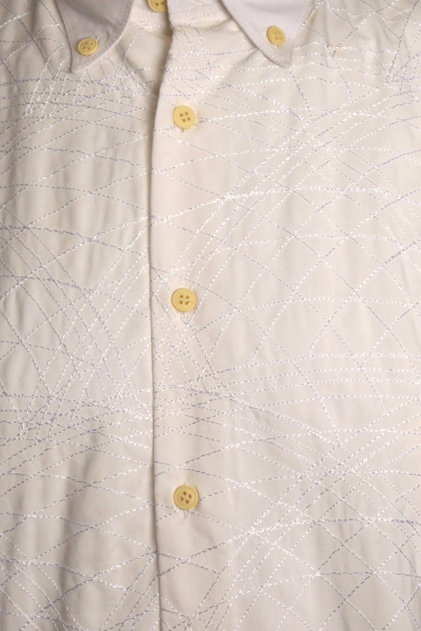 1990s Embroidered Cotton Shirt, Size Large