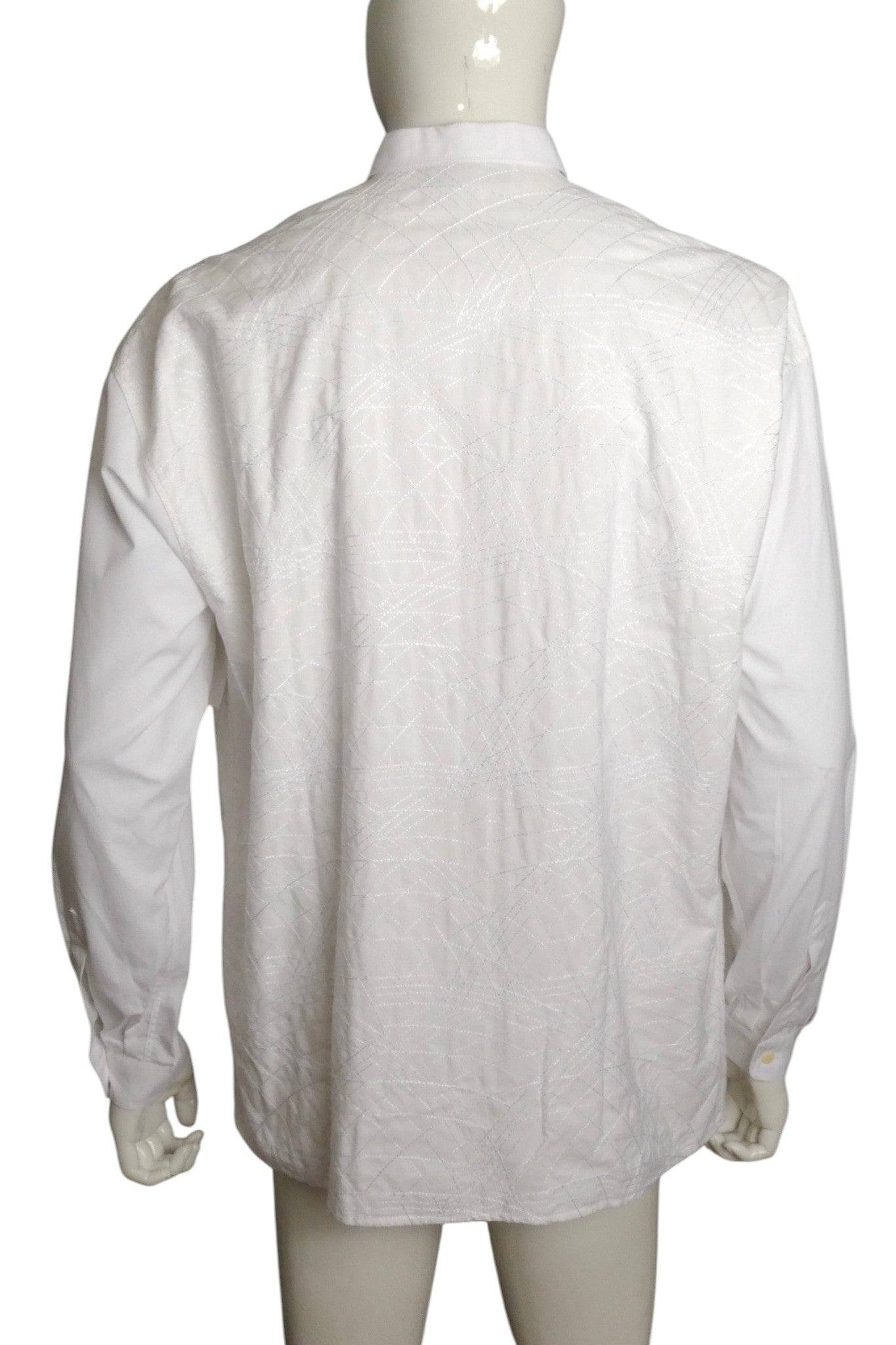 1990s Embroidered Cotton Shirt, Size Large