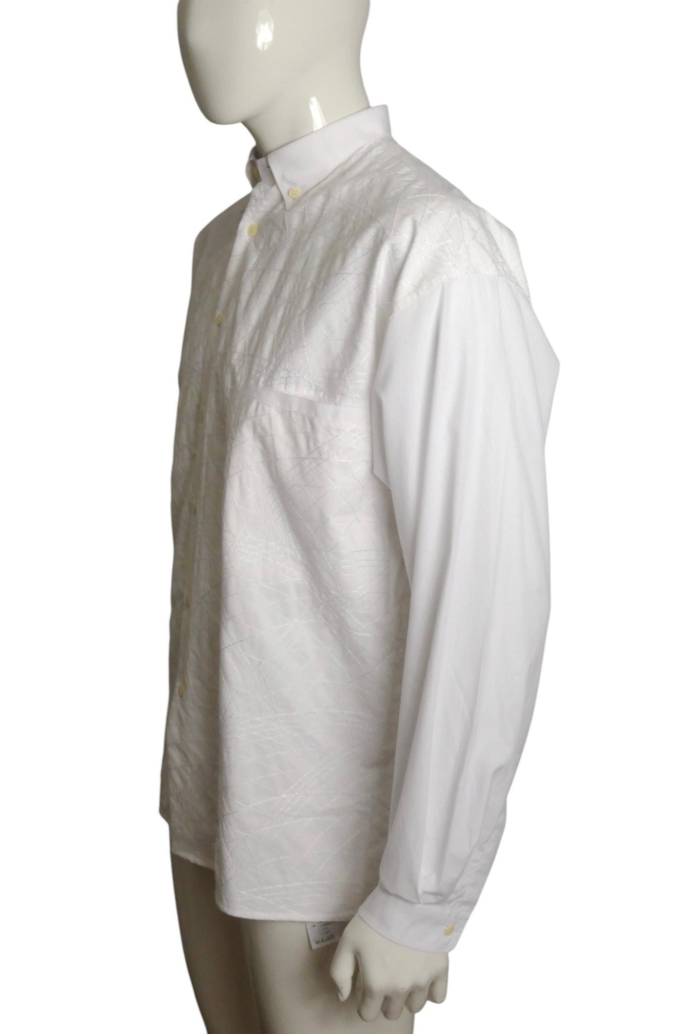 1990s Embroidered Cotton Shirt, Size Large