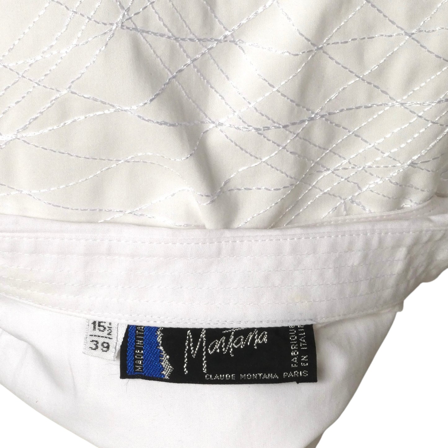 1990s Embroidered Cotton Shirt, Size Large
