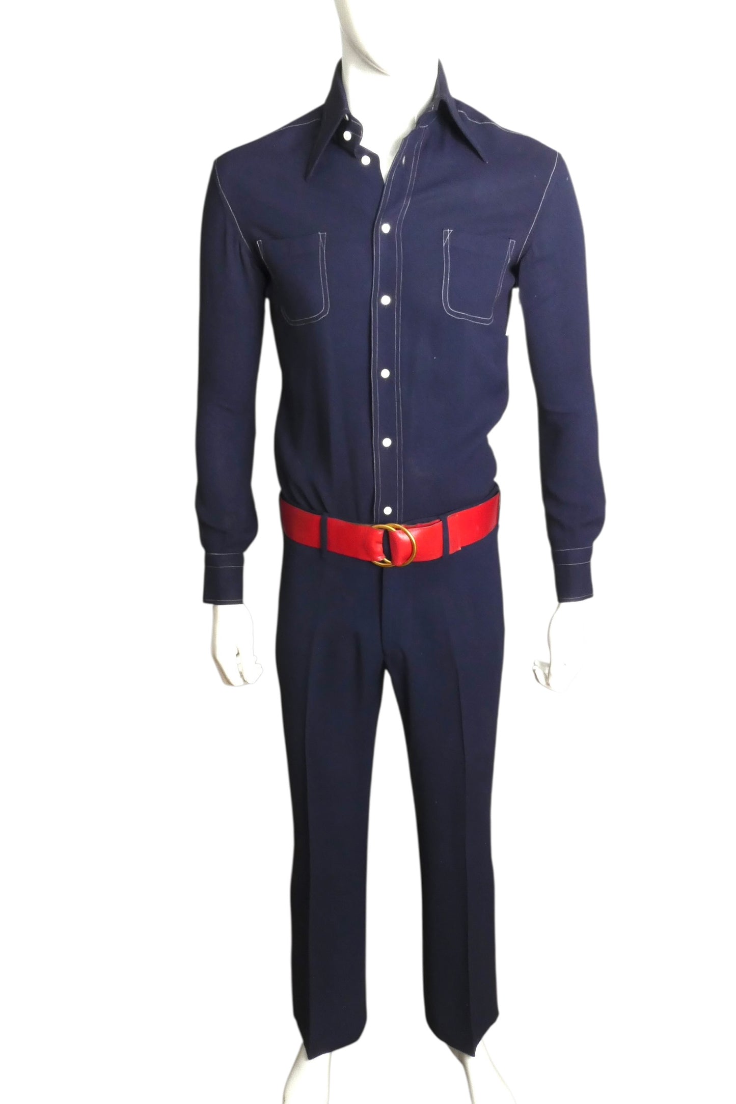 1970s 2pc Crepe Ensemble, Size Medium