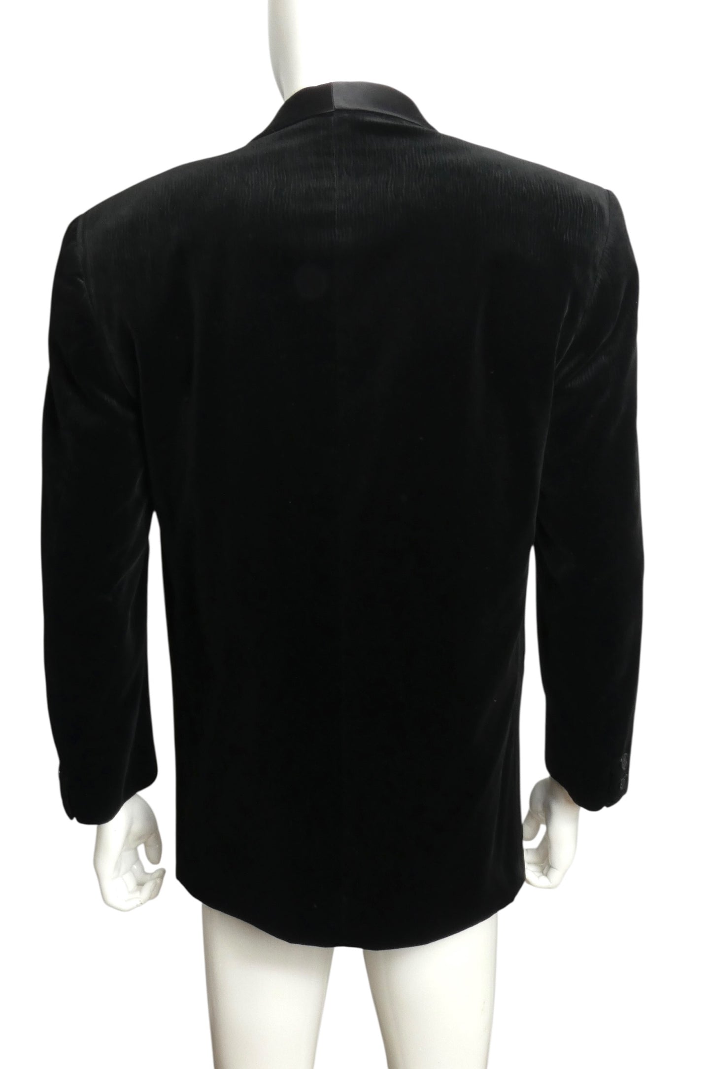 1980s Velveteen Tuxedo Blazer, Size Medium