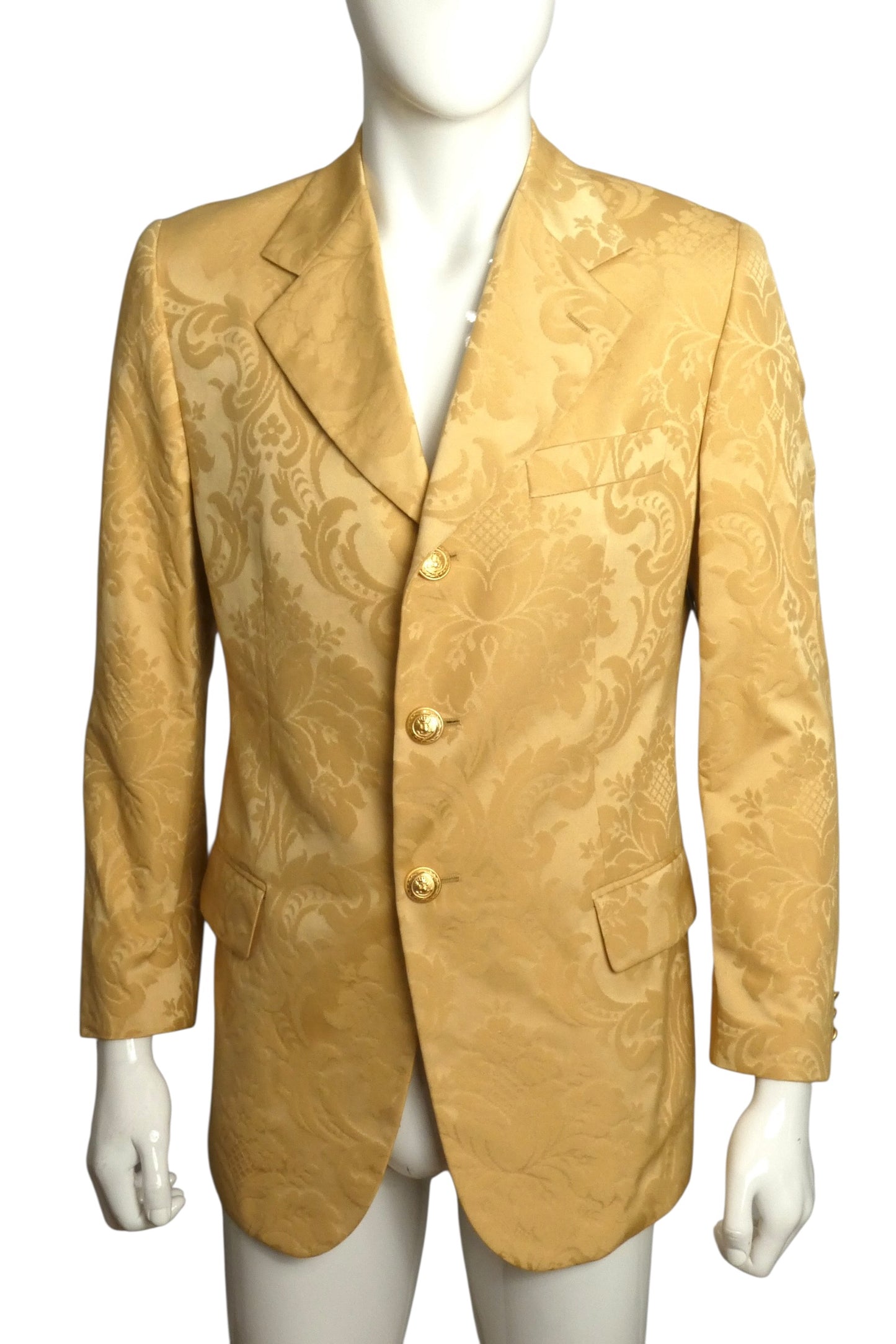 1990s Silk Brocade Blazer, Size Medium