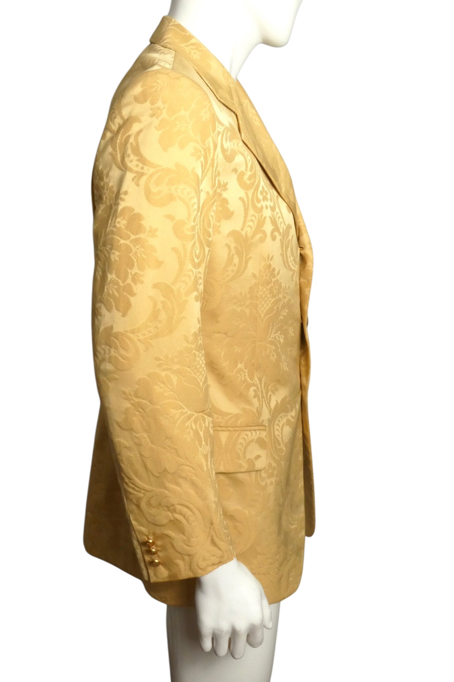 1990s Silk Brocade Blazer, Size Medium