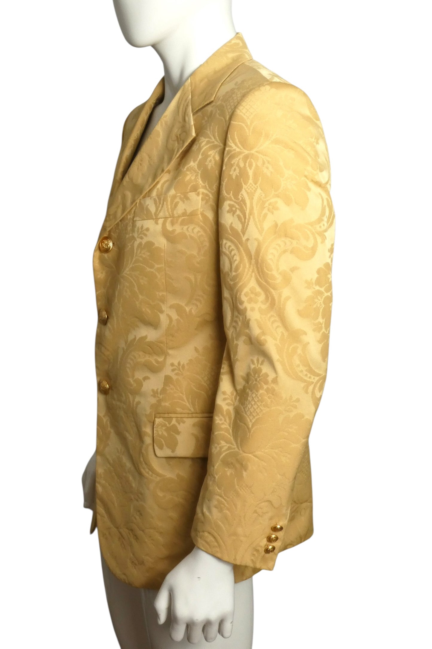 1990s Silk Brocade Blazer, Size Medium