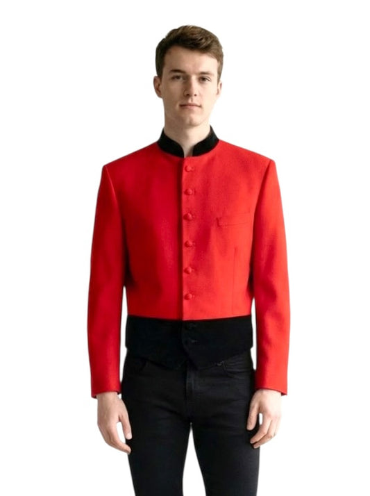 1980s Flannel Cropped Blazer, Size Large