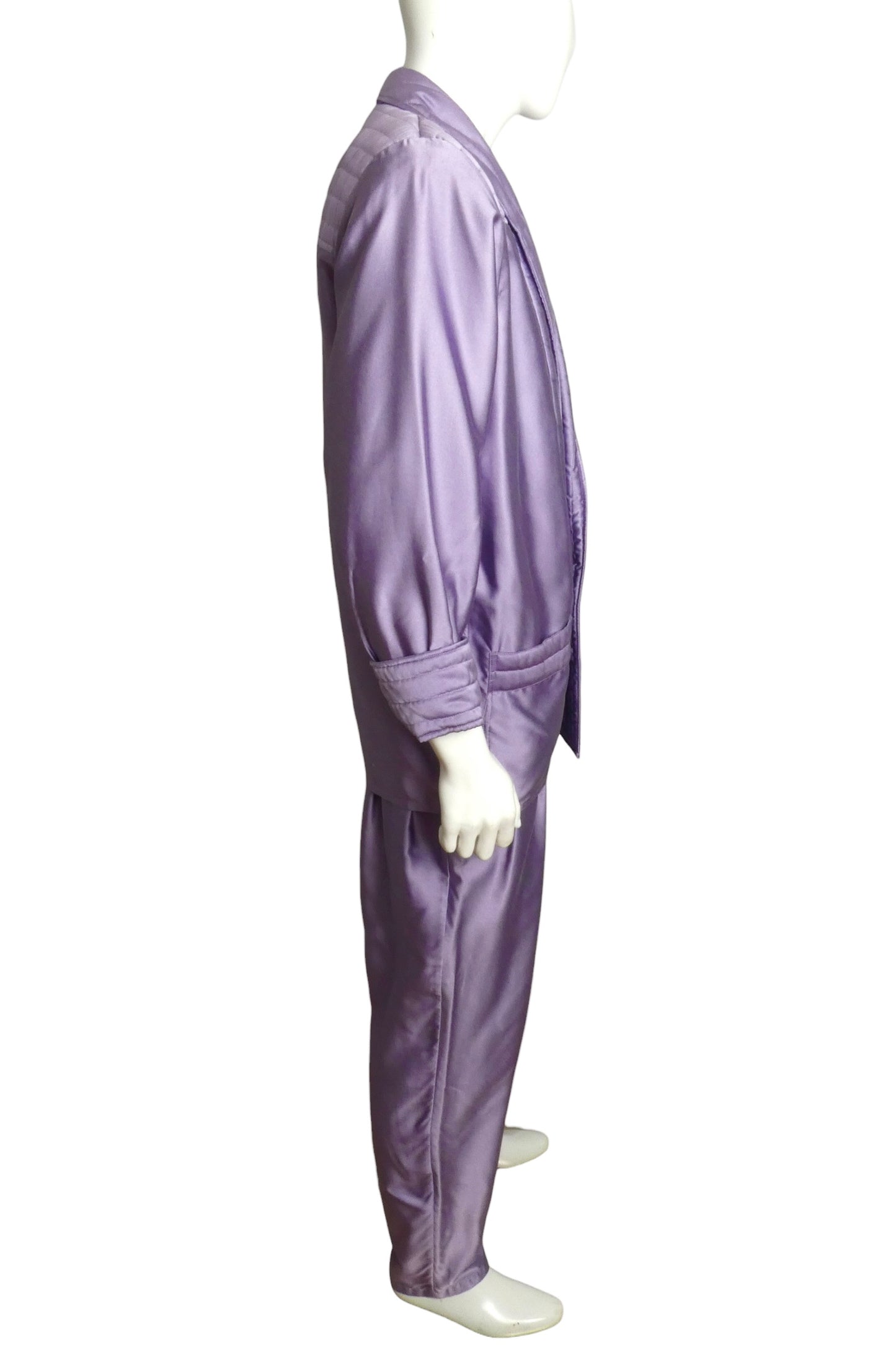 1980s Satin Suit, Size Large