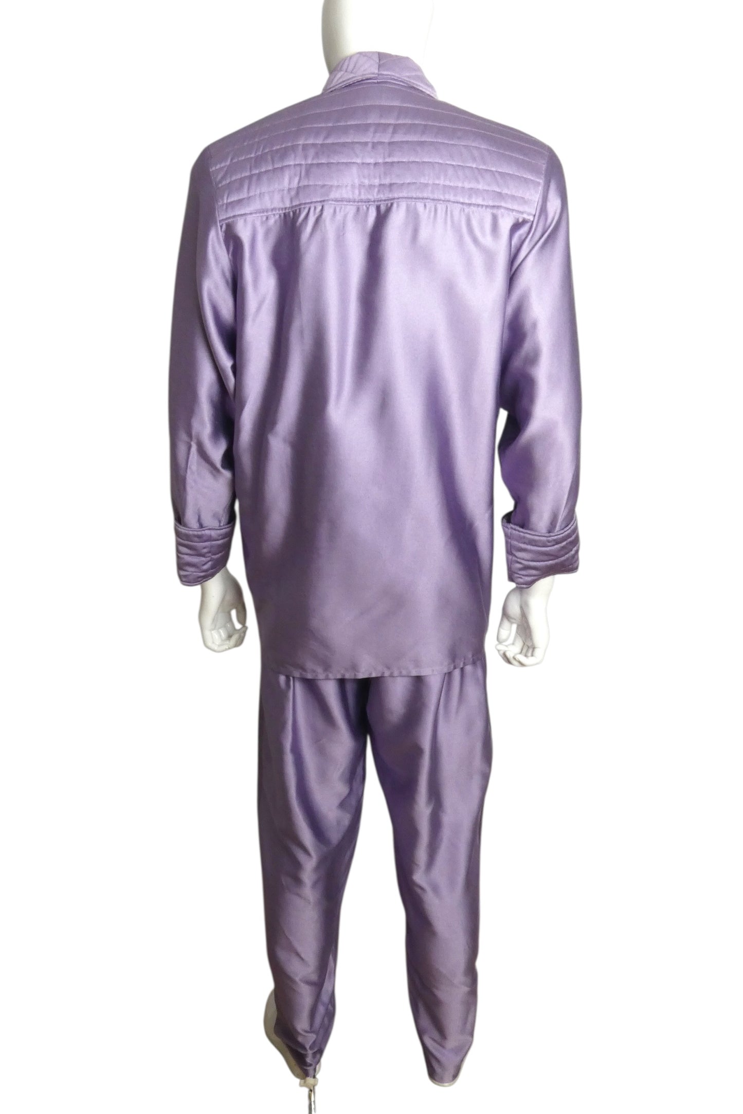 1980s Satin Suit, Size Large