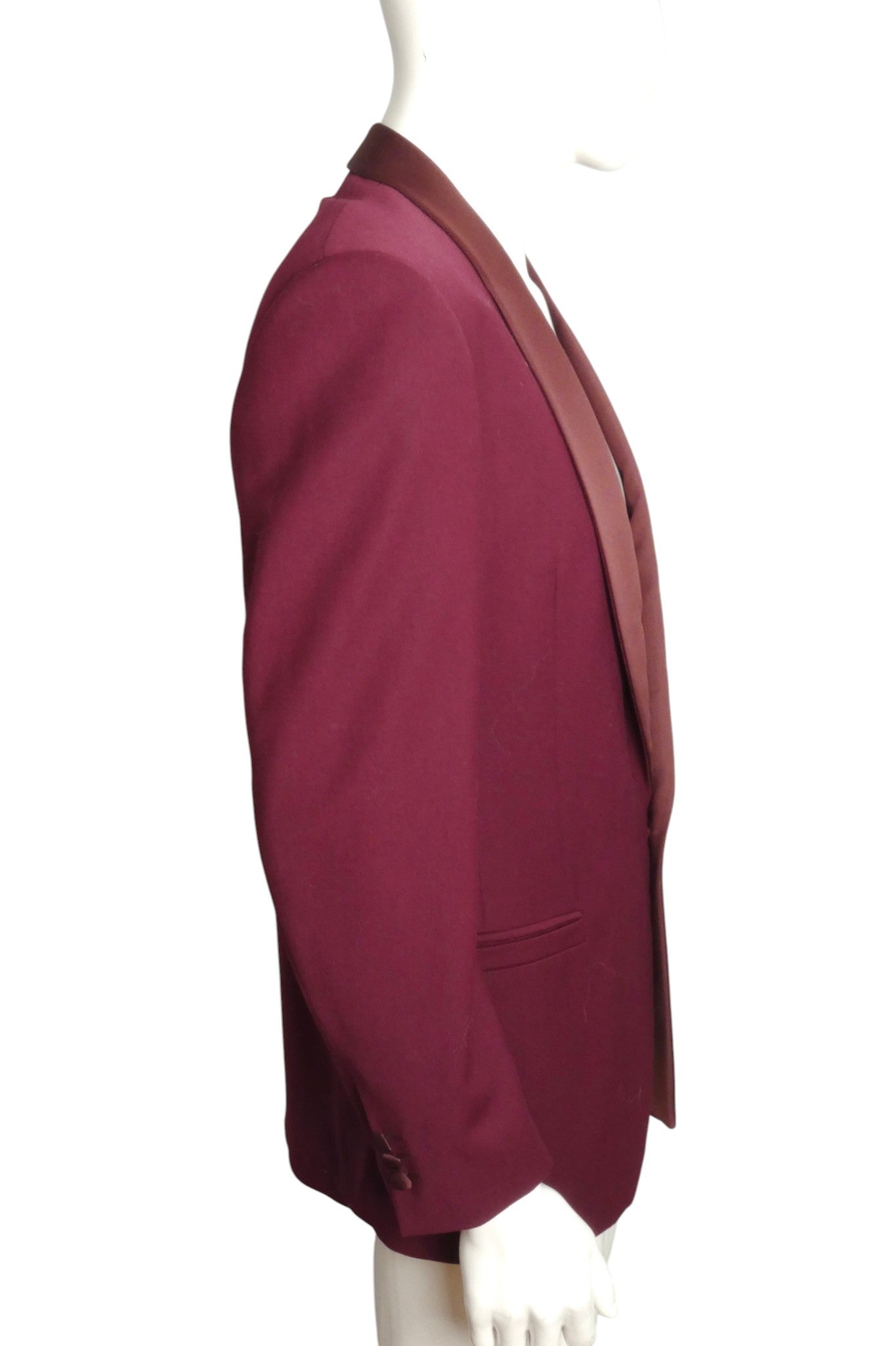 1990s Wool Tuxedo Jacket, Size Mediium