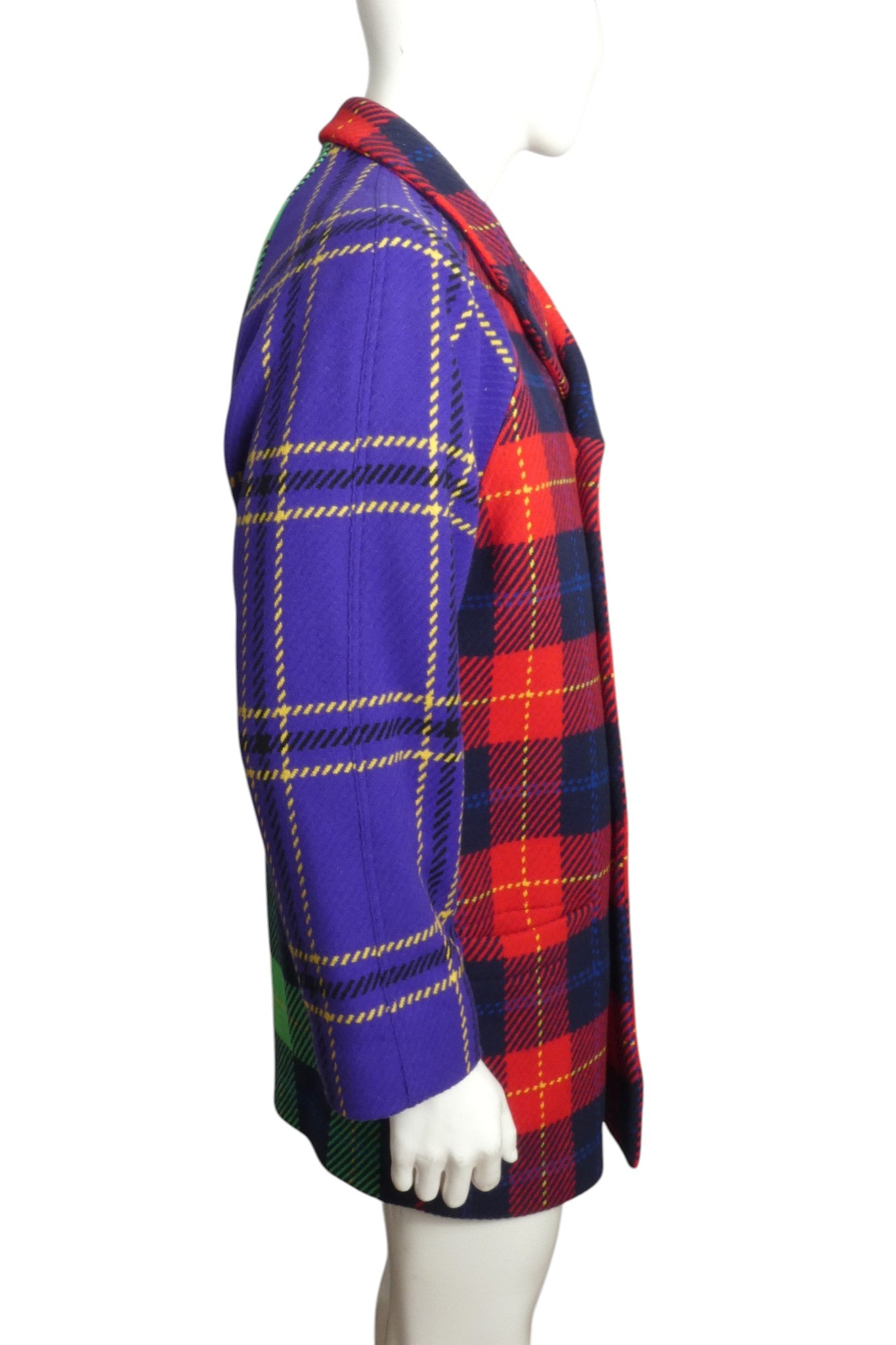 1980s Plaid Coat, Size Large