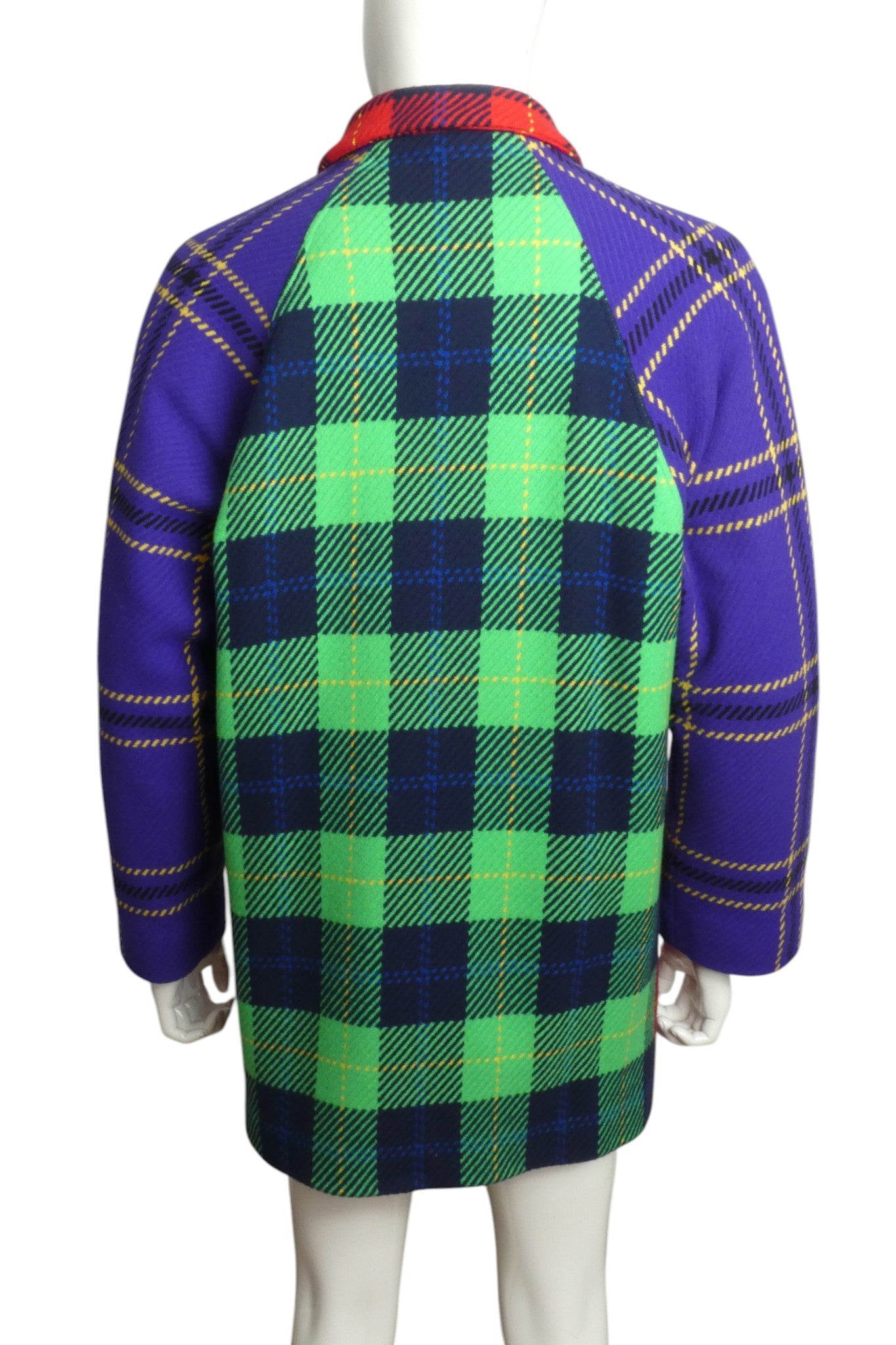1980s Plaid Coat, Size Large