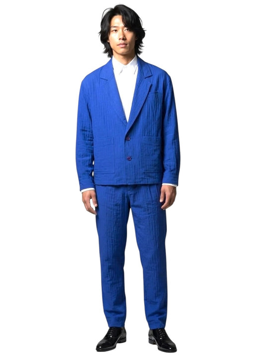 1980s Cotton Suit, Size Medium