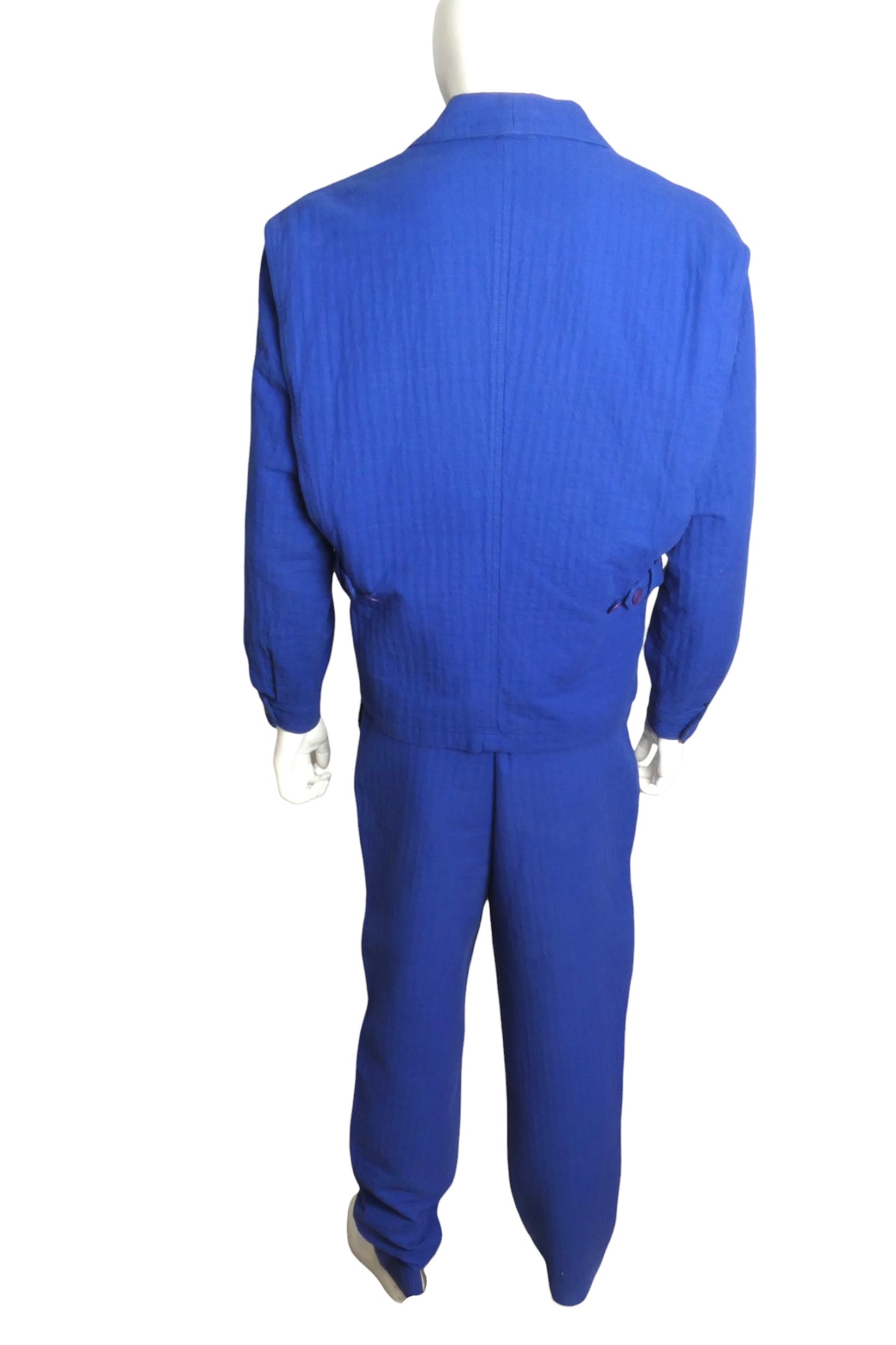 1980s Cotton Suit, Size Medium