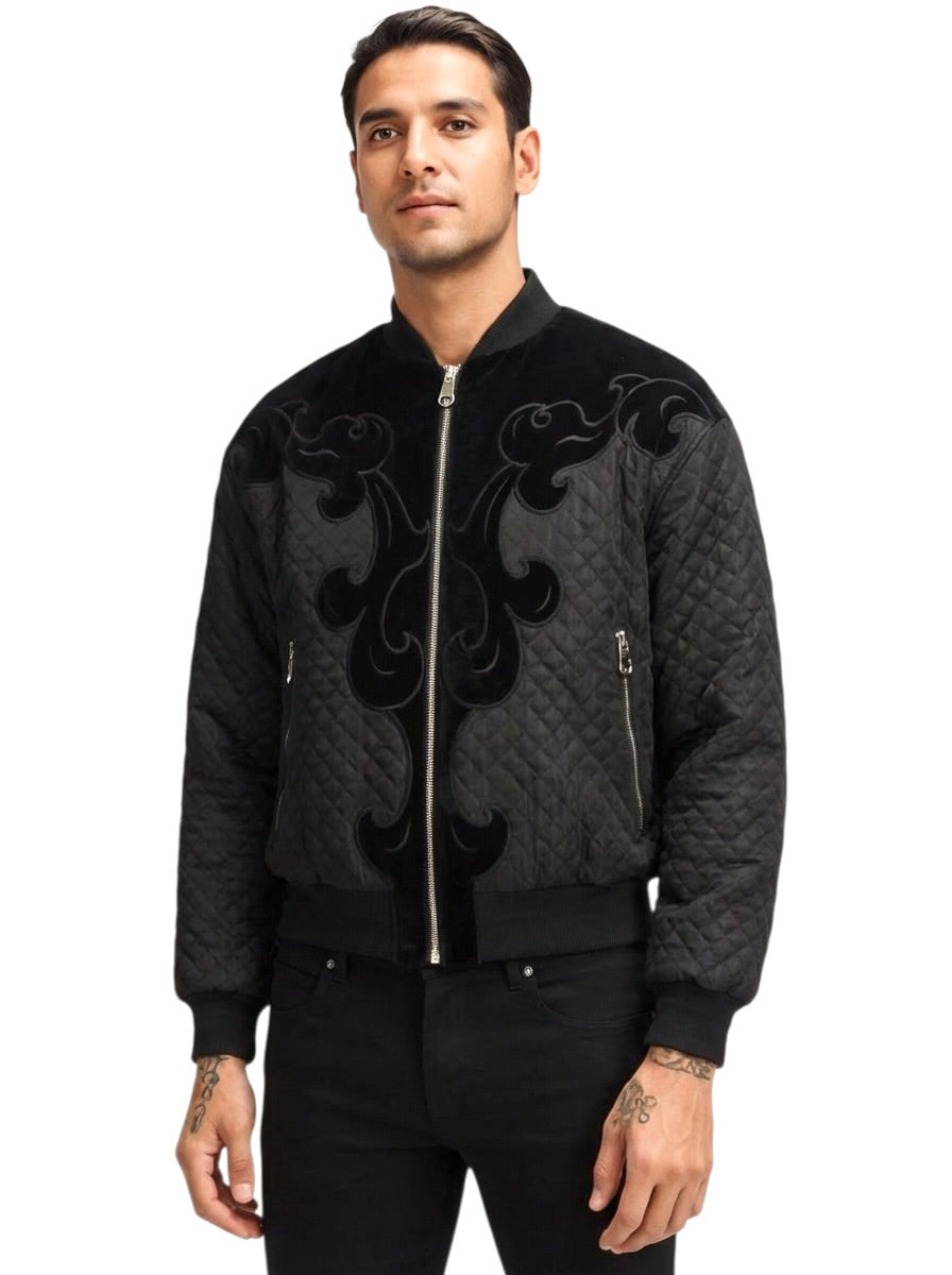 1992 Quilted Bomber Jacket, Size Large