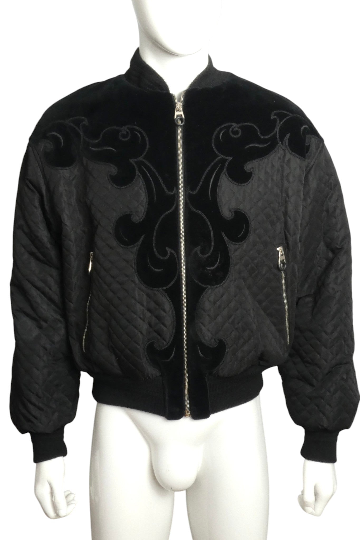 1992 Quilted Bomber Jacket, Size Large