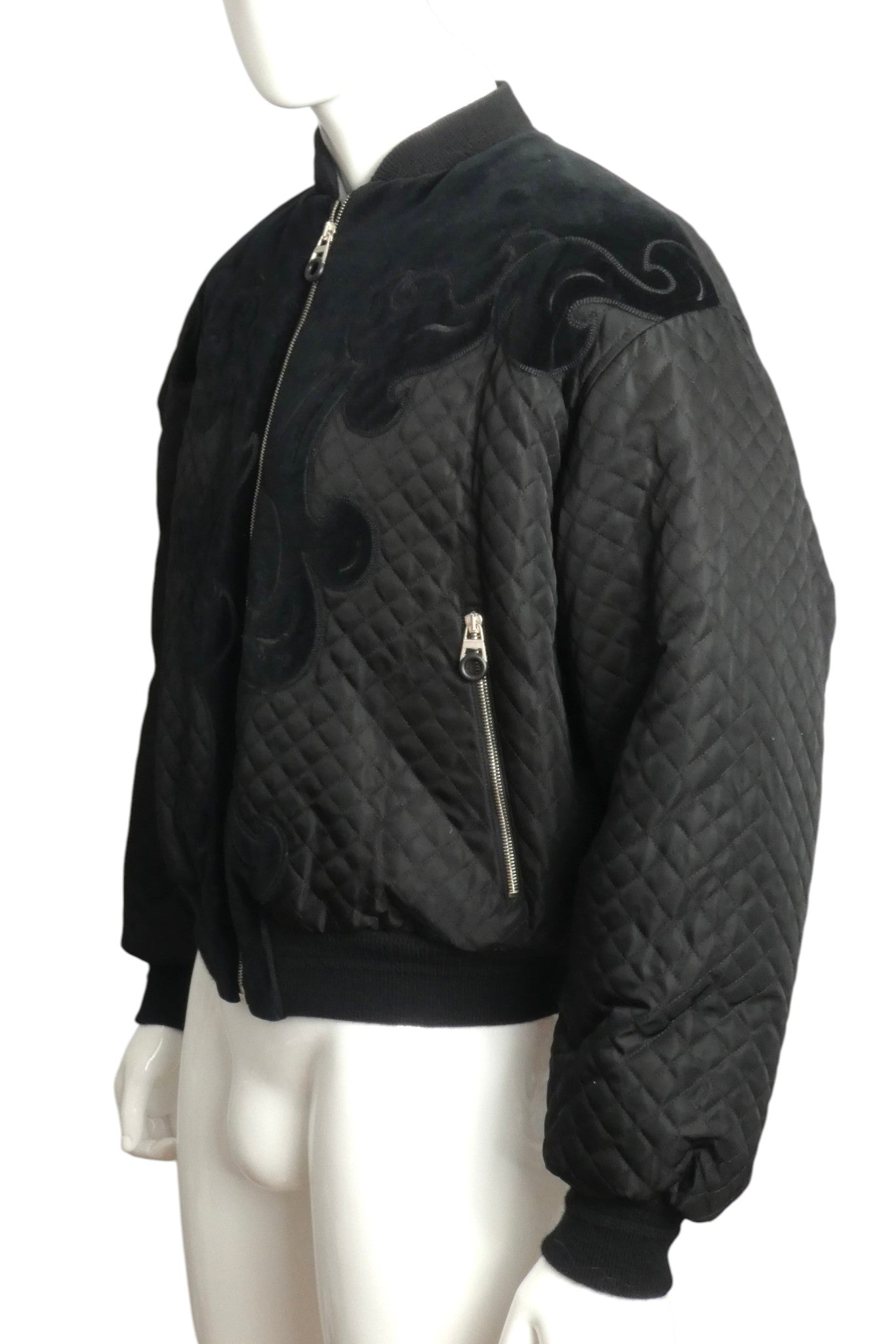 1992 Quilted Bomber Jacket, Size Large