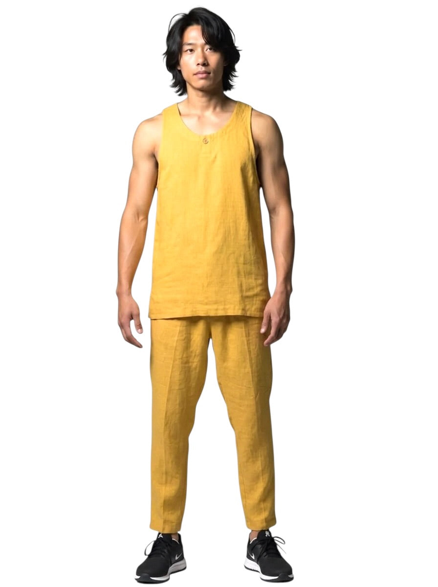 1990s Linen Ensemble, Size Medium