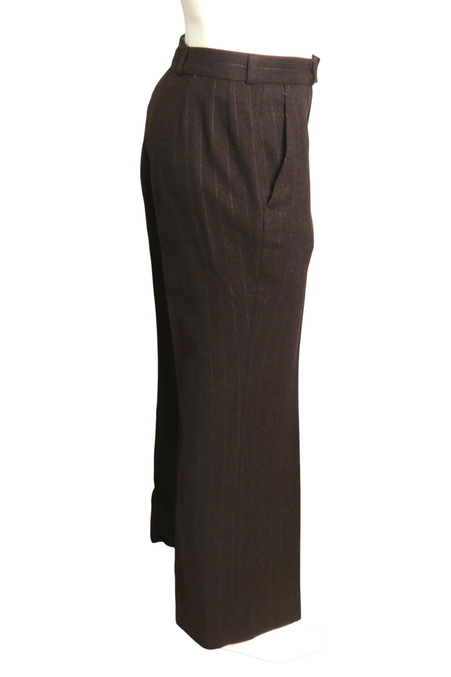 1977 3pc Pinstripe Wool Suit, Size Medium