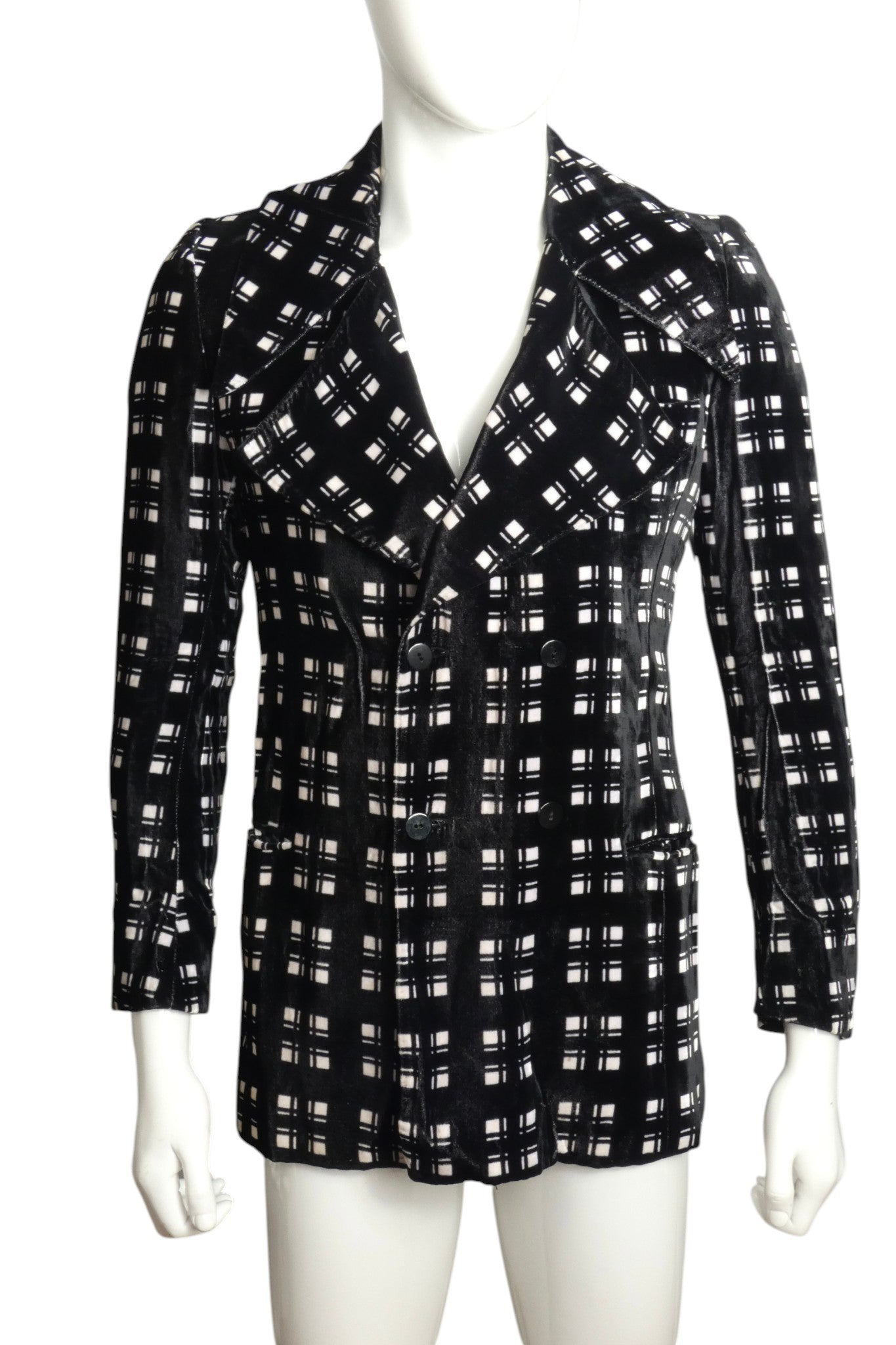 1970s Velvet Blazer, Size Medium