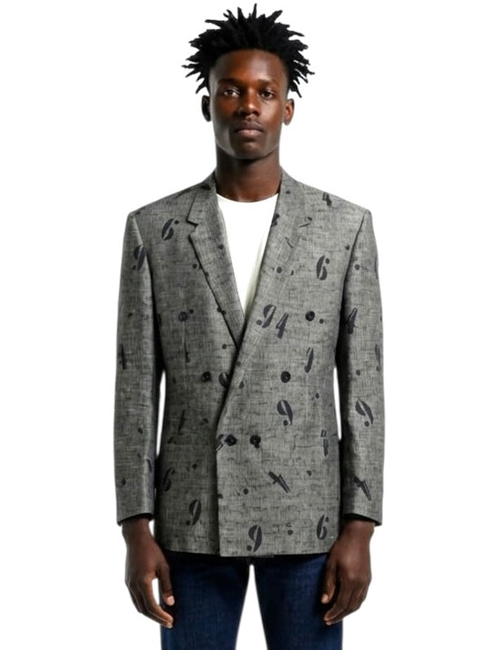1990s Linen Blend Blazer, Size Large