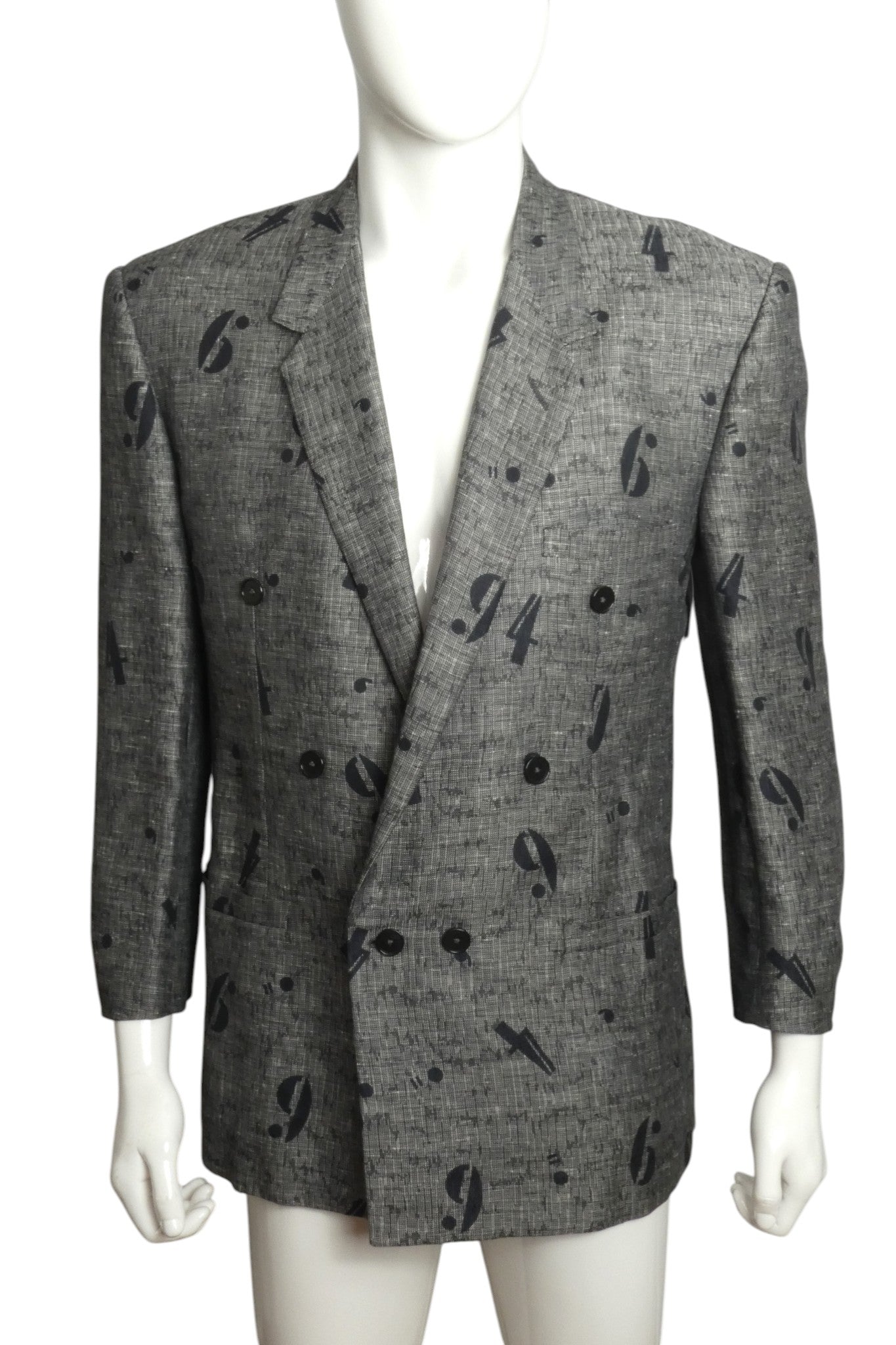 1990s Linen Blend Blazer, Size Large