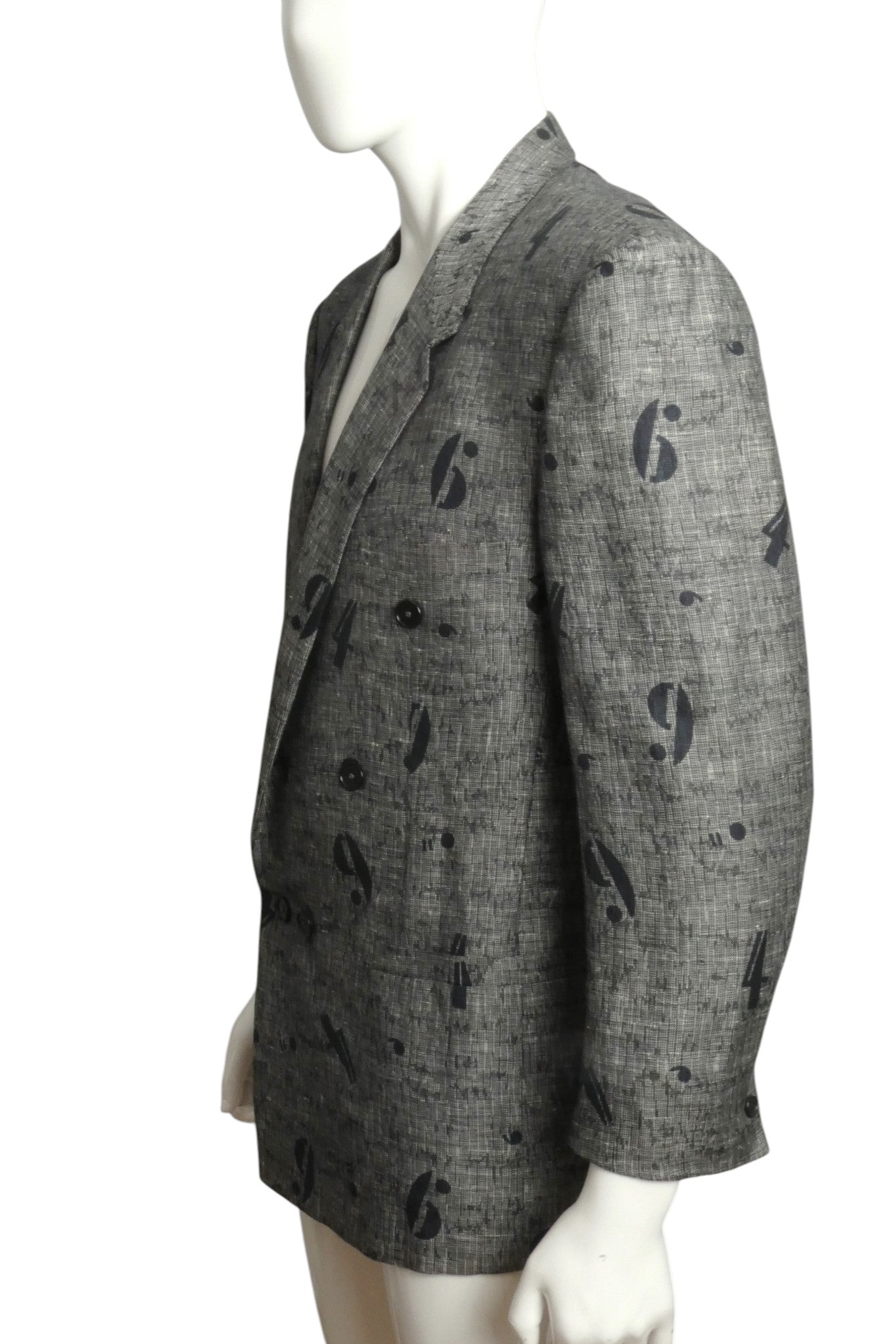 1990s Linen Blend Blazer, Size Large