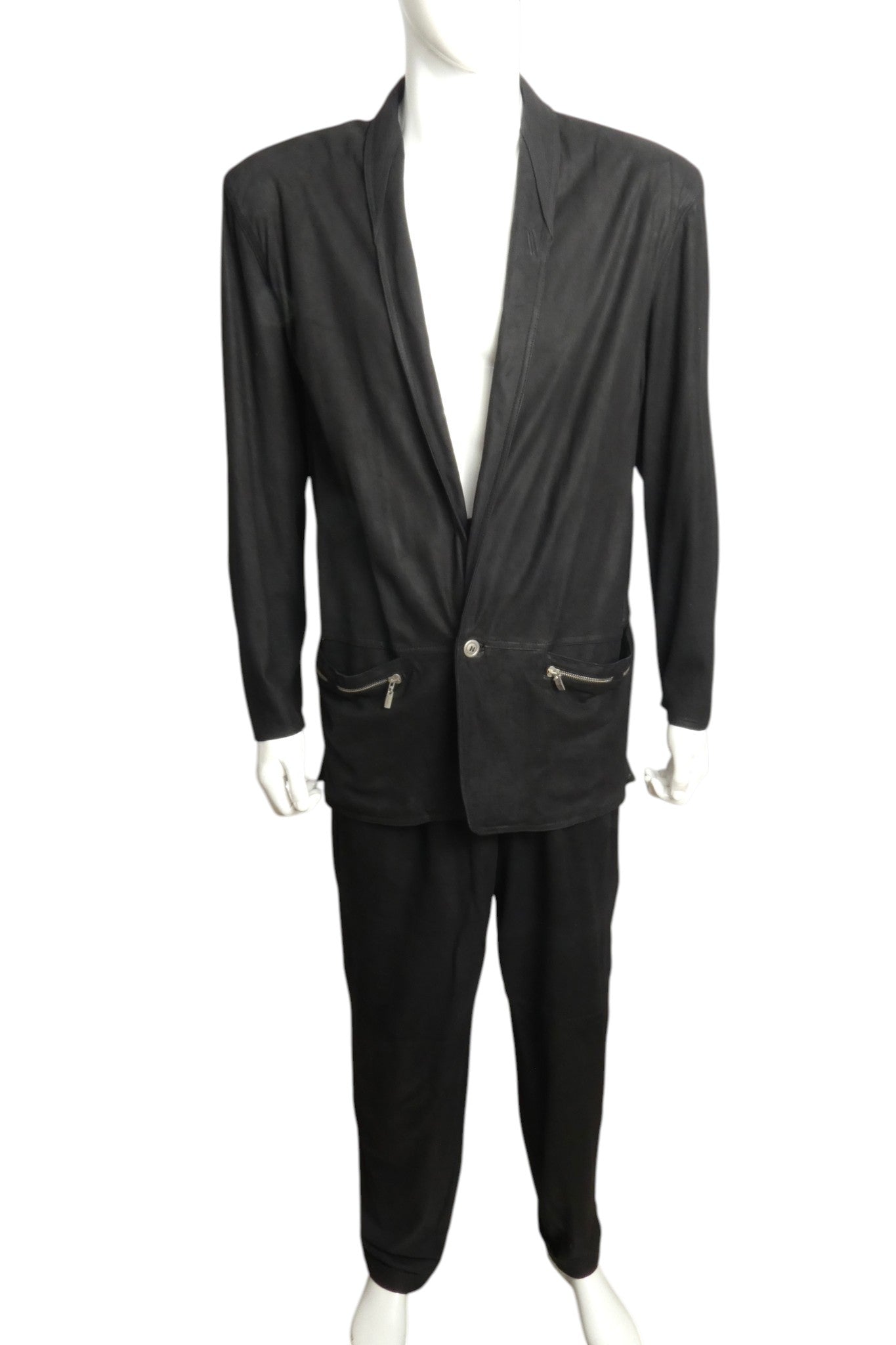 1990s Leather Suit, Size Large