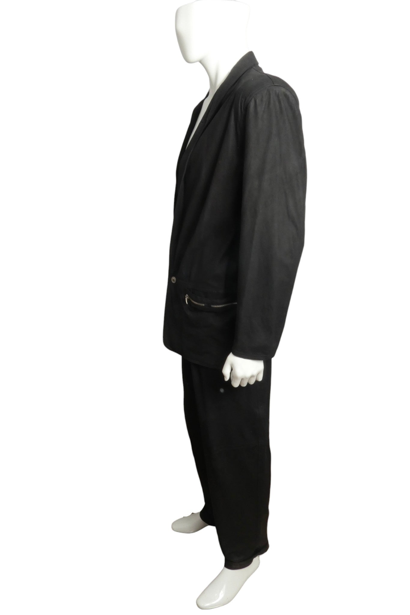1990s Leather Suit, Size Large
