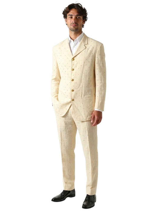 1994 Cotton Eyelet Suit, Size Large