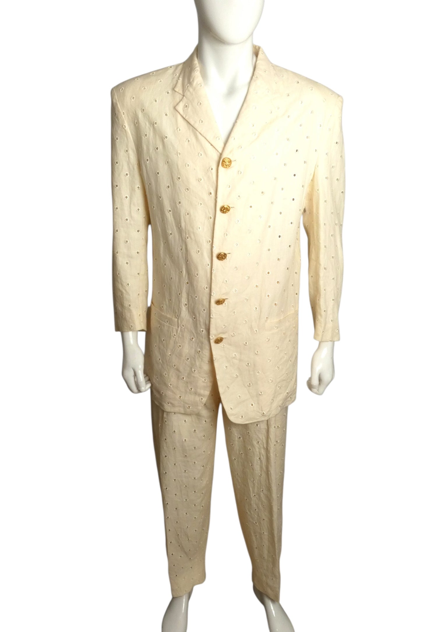 1994 Cotton Eyelet Suit, Size Large