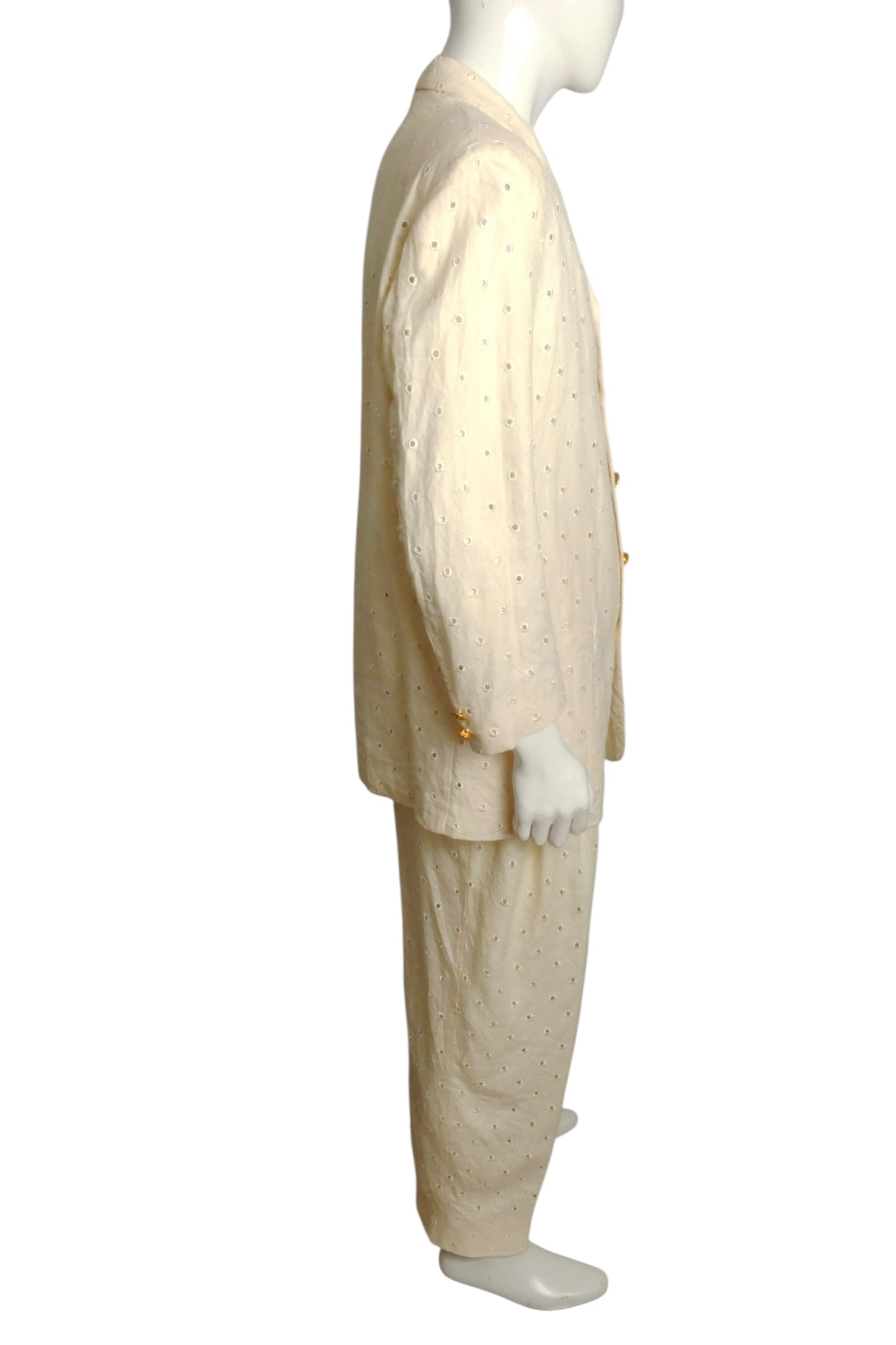 1994 Cotton Eyelet Suit, Size Large