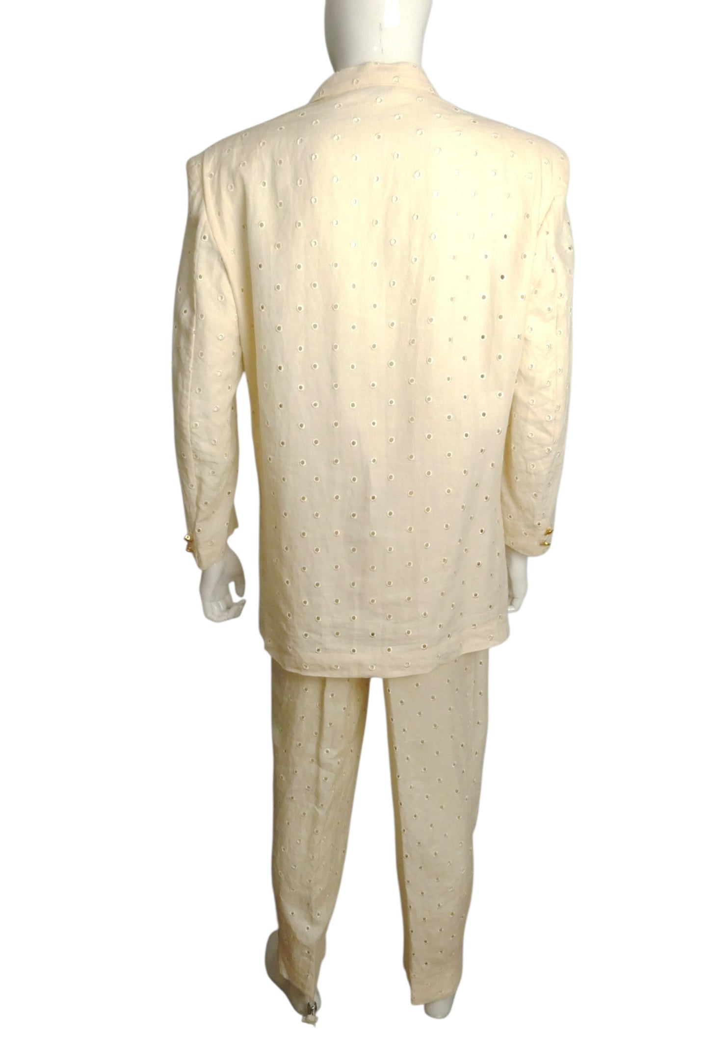1994 Cotton Eyelet Suit, Size Large