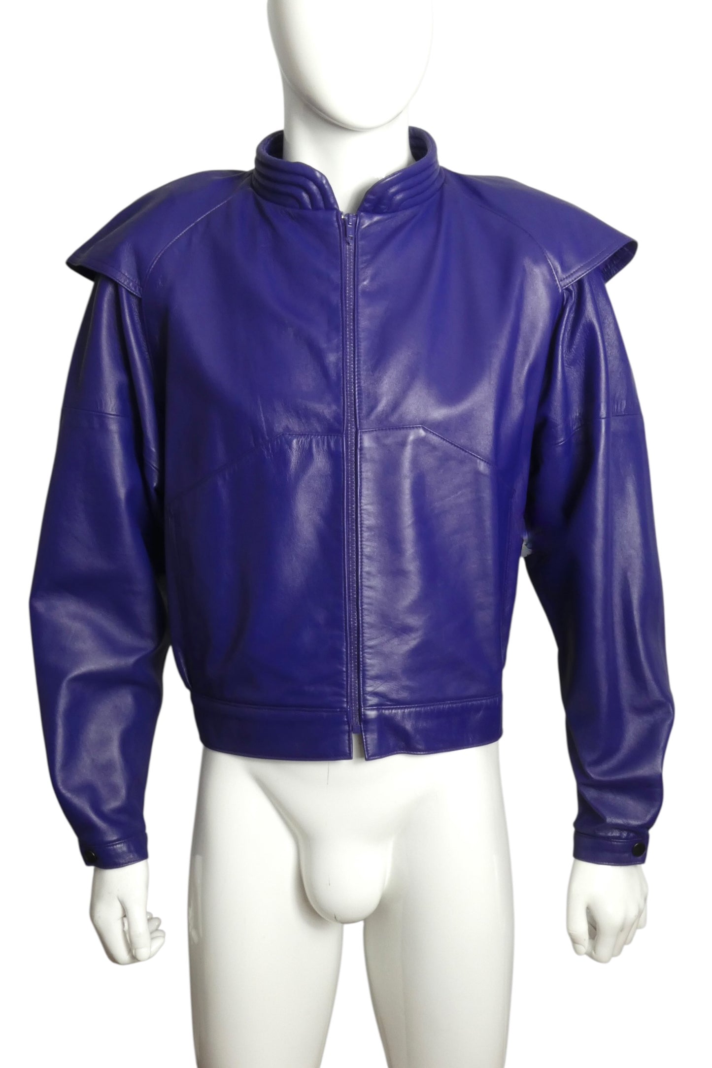 1980s Leather Jacket, Size Medium