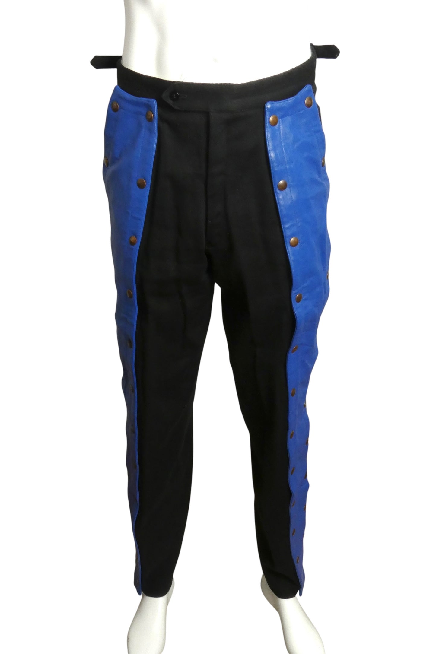 1980s Leather & Knit Suit, Size Medium
