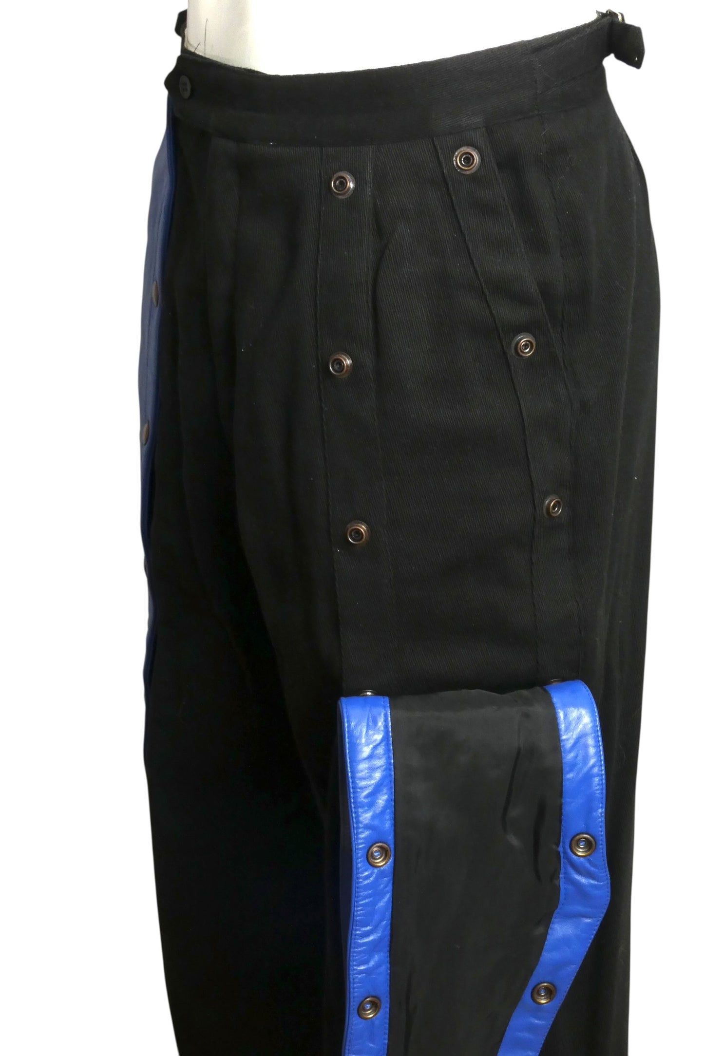 1980s Leather & Knit Suit, Size Medium
