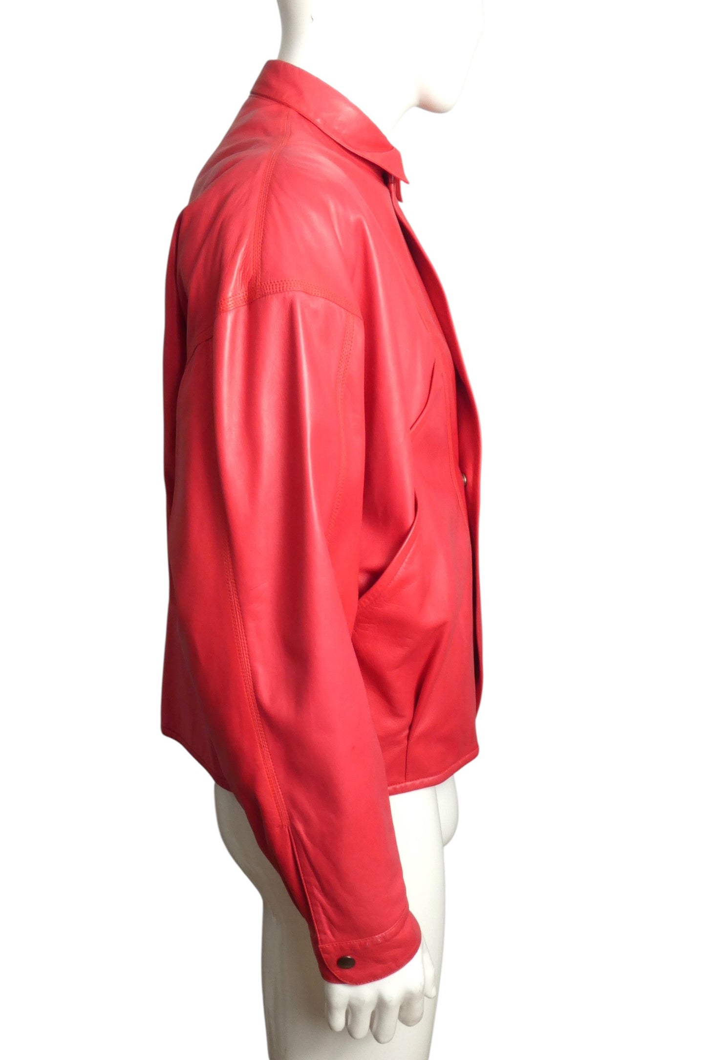 1980s Leather Jacket, Size Medium