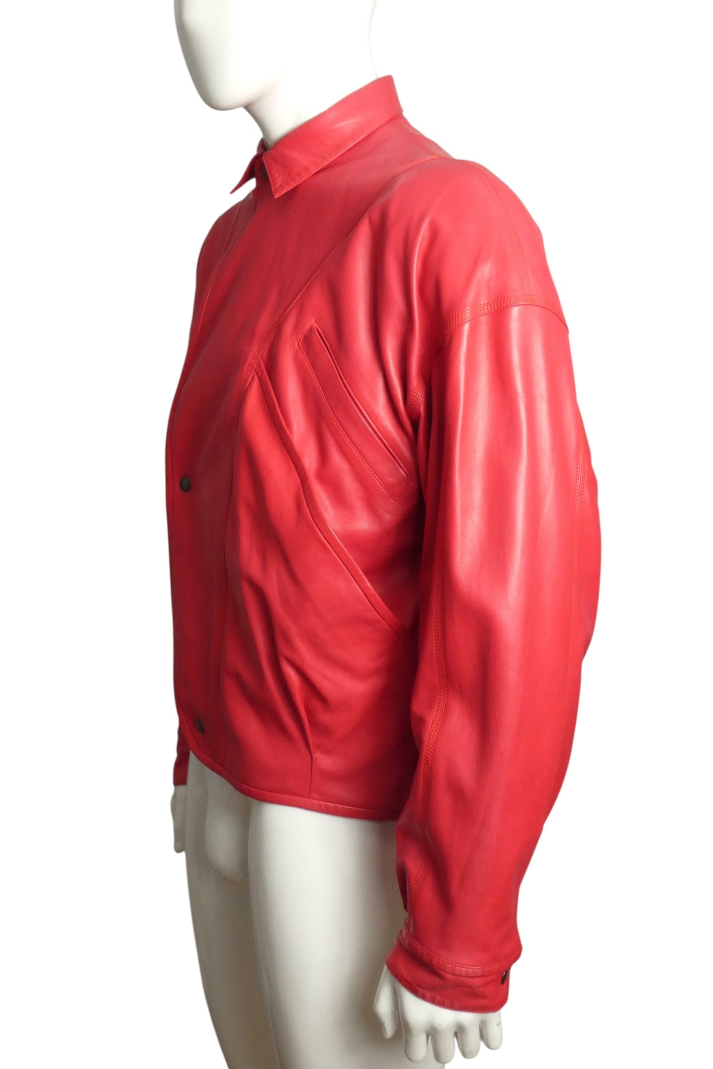 1980s Leather Jacket, Size Medium