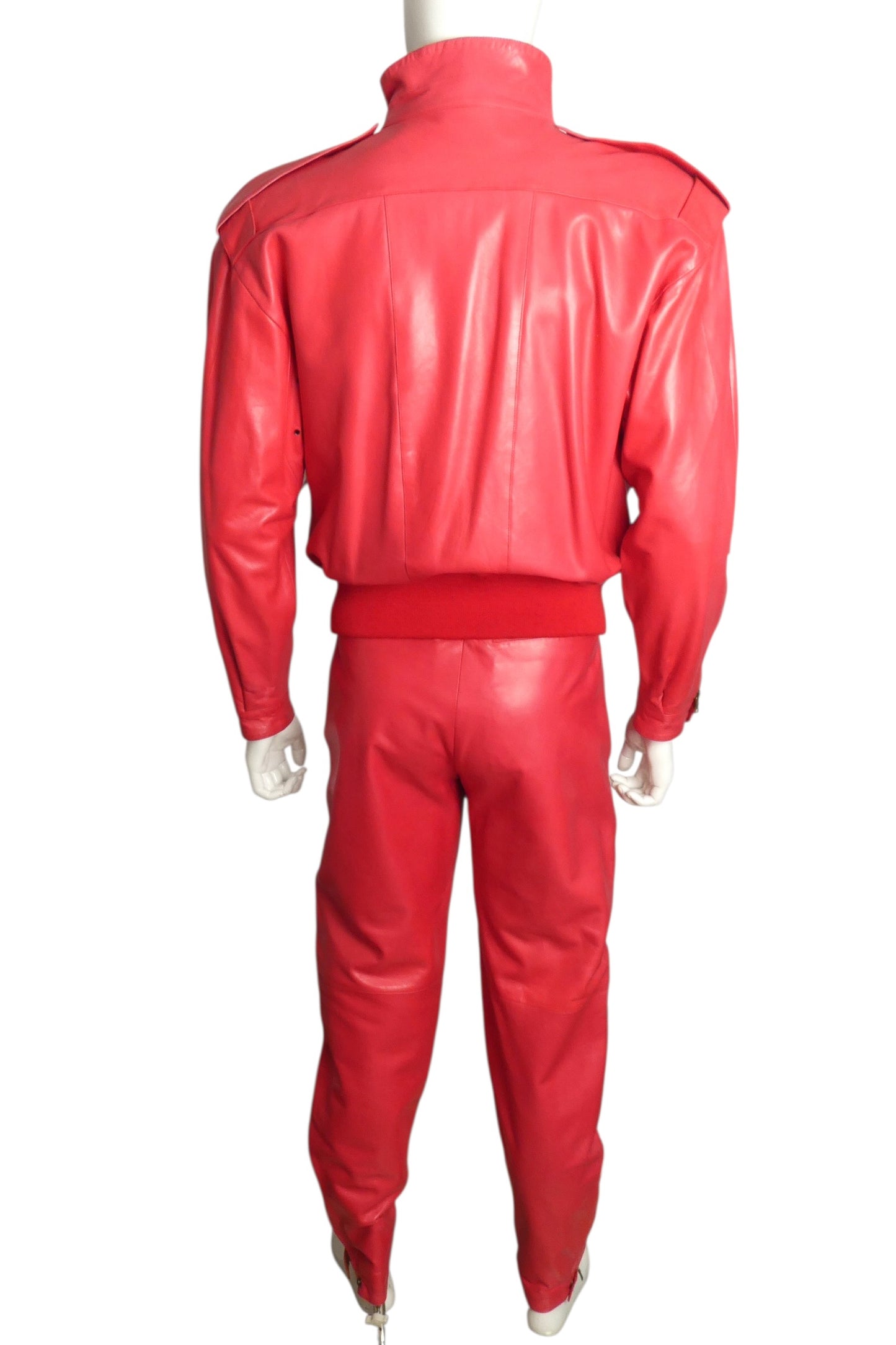 1980s Leather Suit, Size Medium