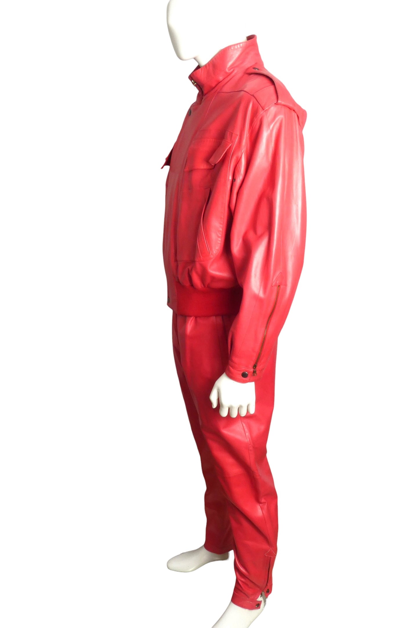 1980s Leather Suit, Size Medium