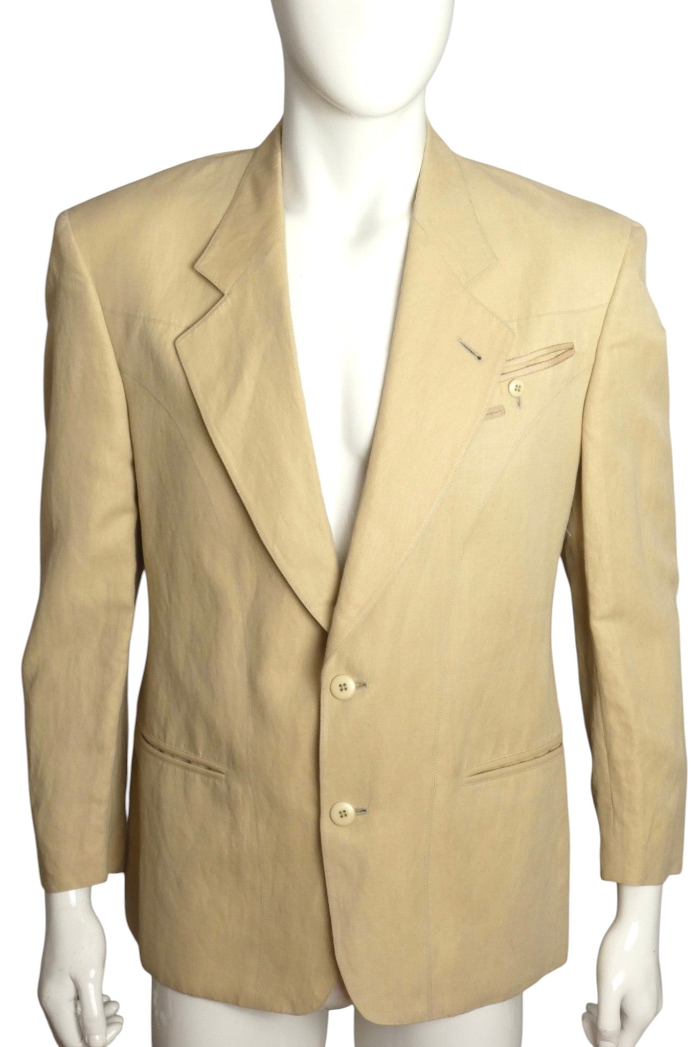 1990s Silk Blend Blazer, Size Medium