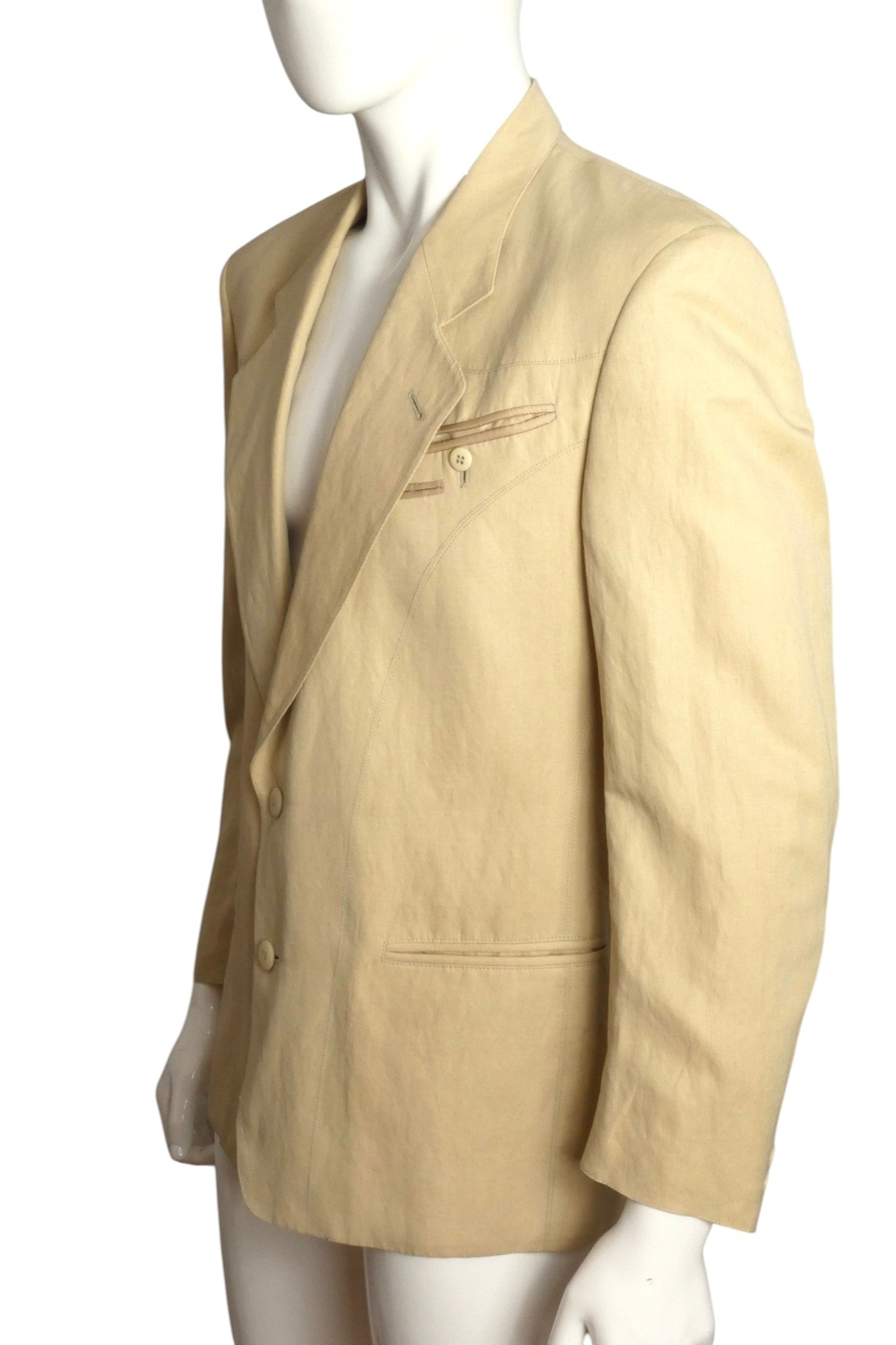 1990s Silk Blend Blazer, Size Medium
