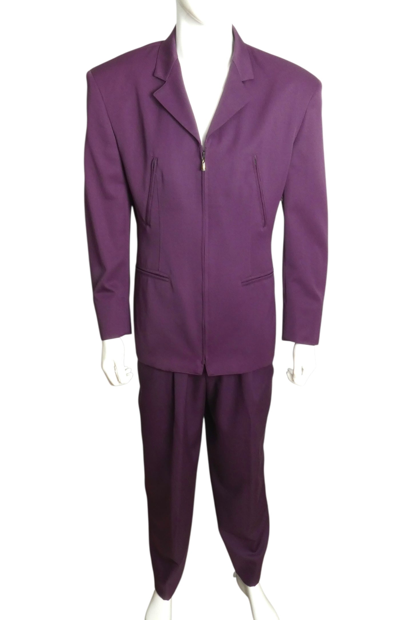 1990s Gaberdine Suit, Size Large