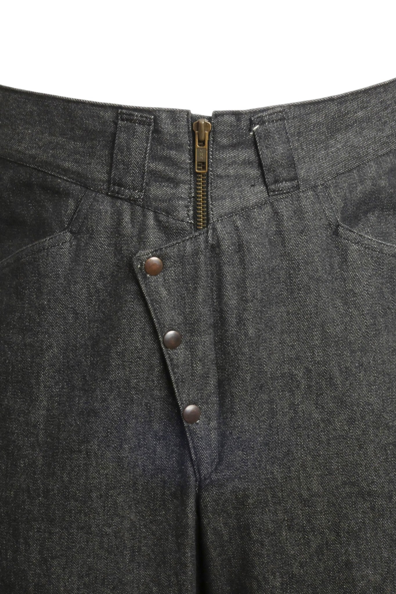 1980s Leather &  Denim Suit, Size Medium