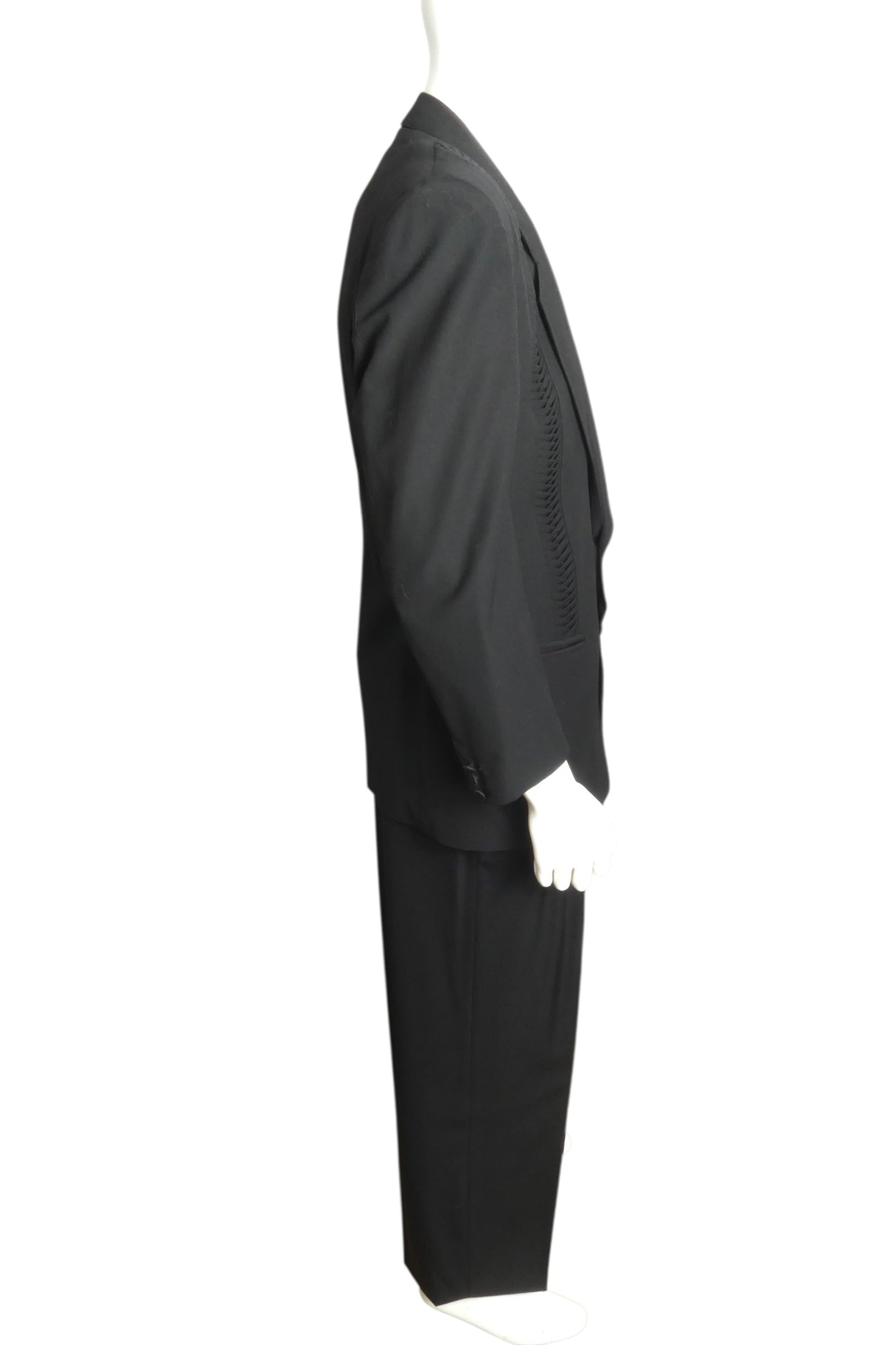 1990s Wool Pleat Suit, Size Medium