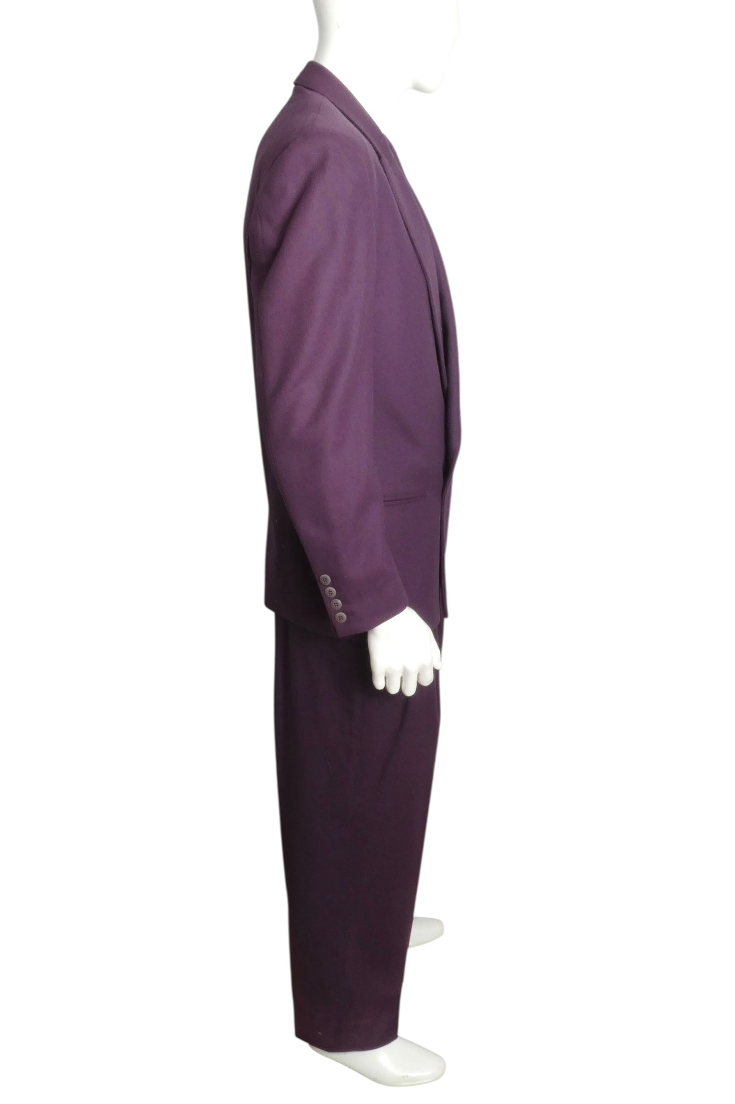 1990s Double Breast Flannel Suit, Size Medium