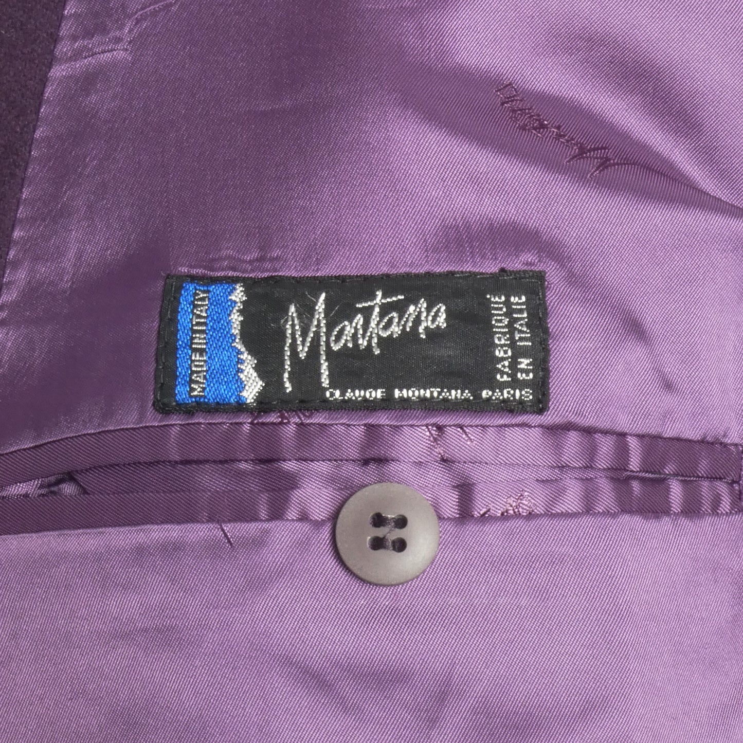 1990s Double Breast Flannel Suit, Size Medium