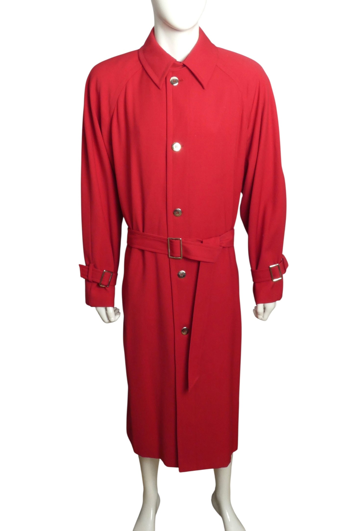 1990s Gaberdine Overcoat, Size Large