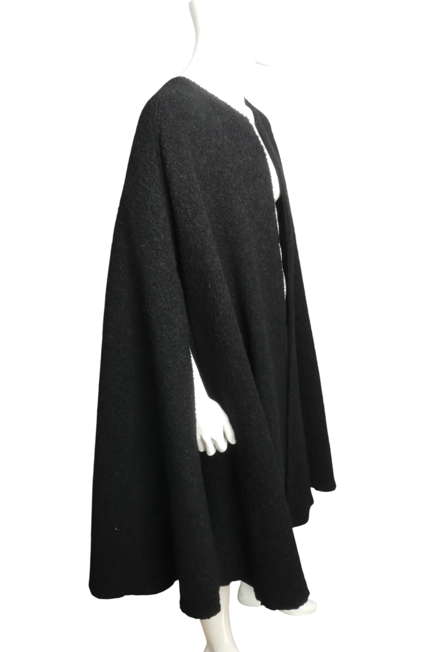 1970s Boucle Wool Cape, One Size