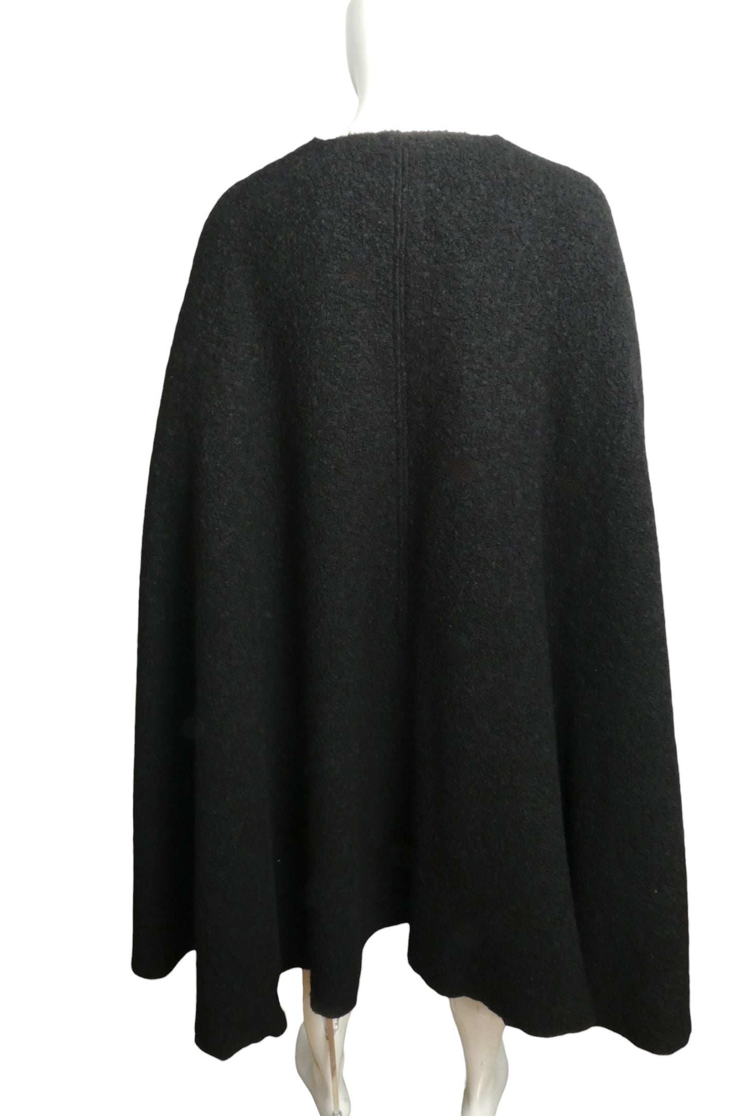 1970s Boucle Wool Cape, One Size