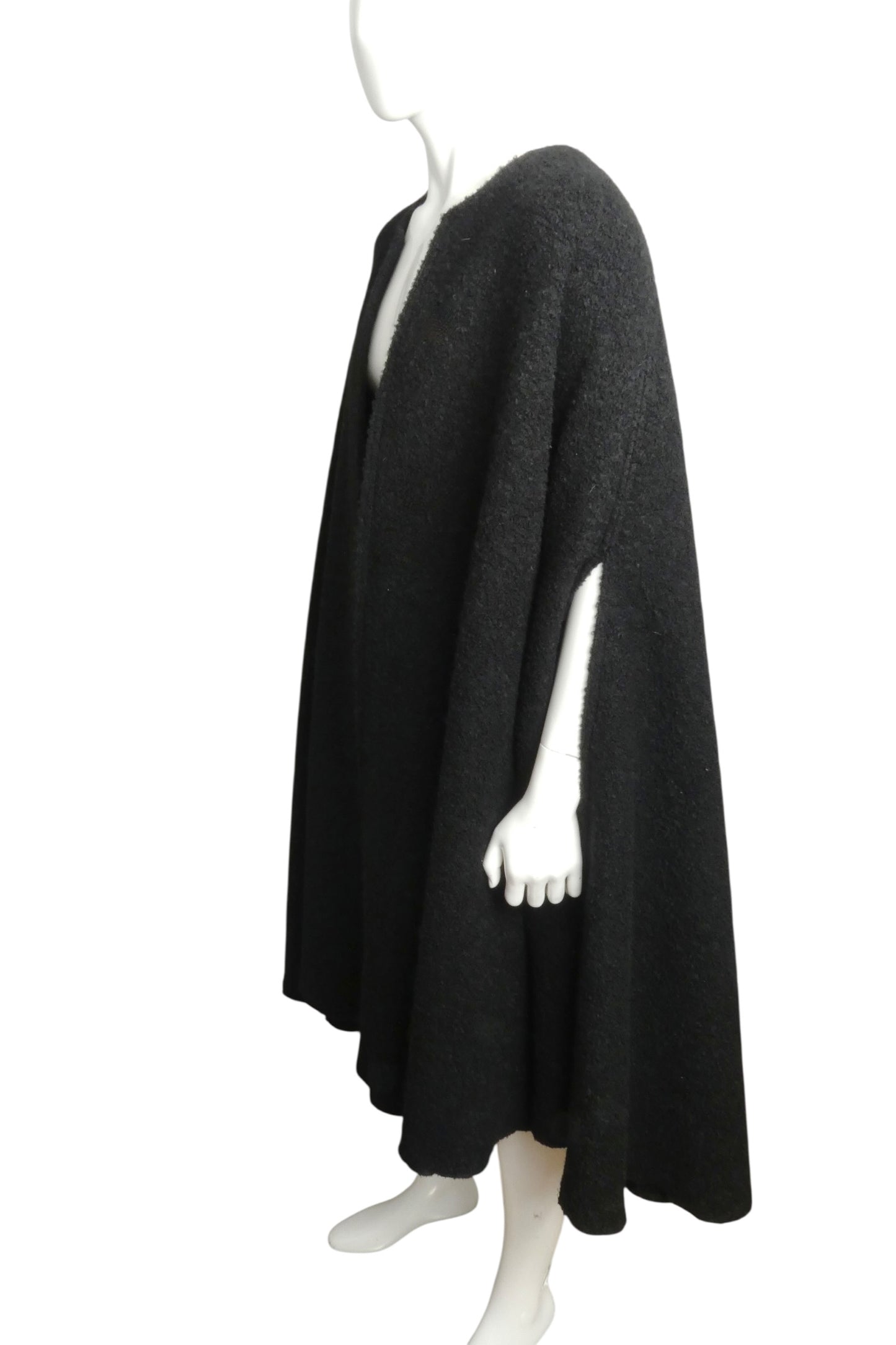 1970s Boucle Wool Cape, One Size